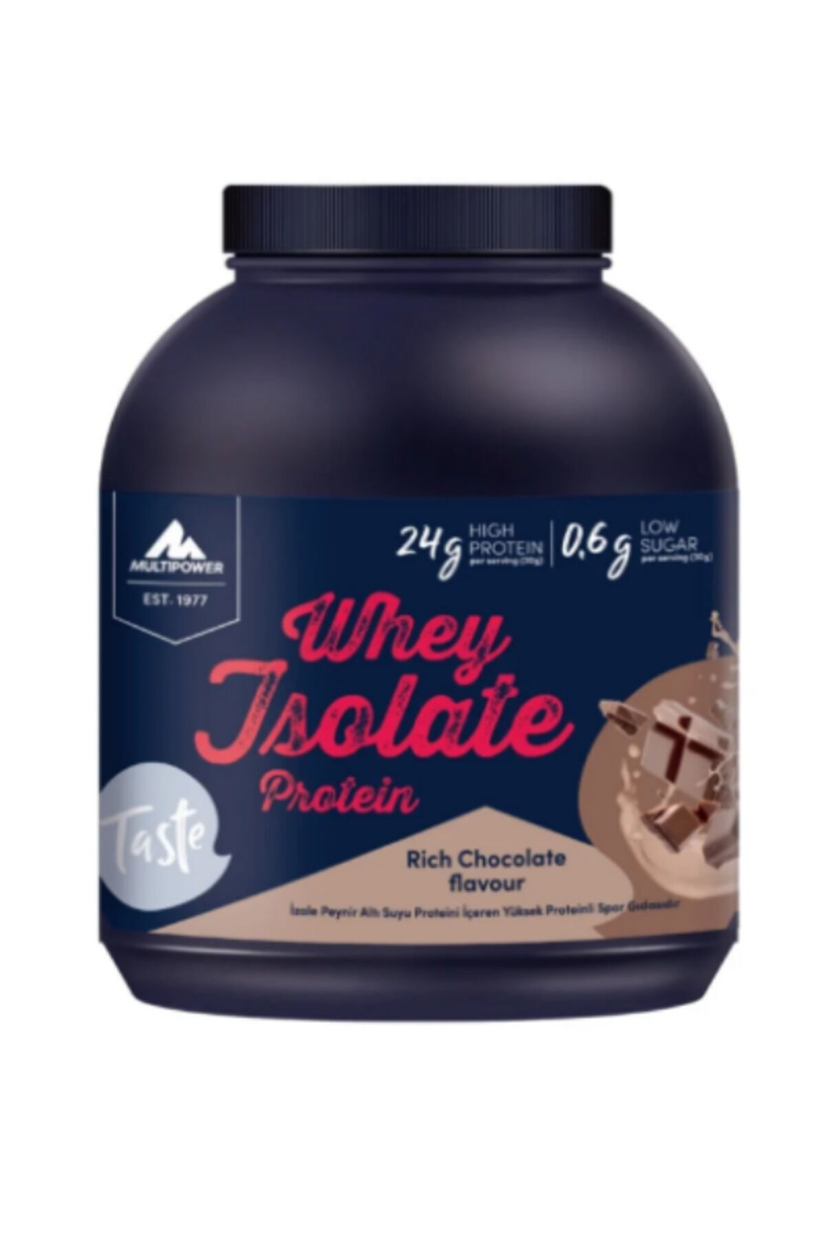 %100 Whey Isolate Protein 2000 Gr - Çikolata Aromalı Izole Whey Protein