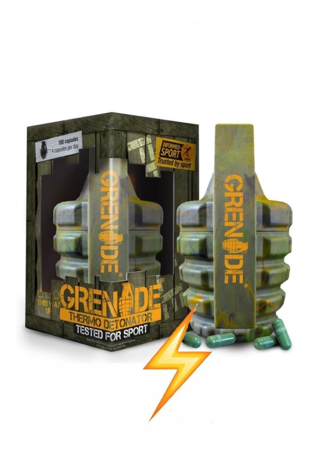 Thermo Detonator 100 Kapsül Enerji Güç Kafein Yeşil Çay Turunç Ekstresi