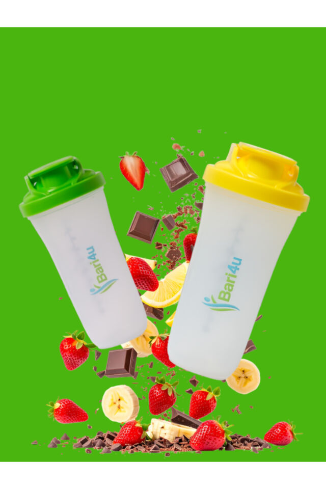 Yeşil Shaker 500 ml protein karıştırma kabı Yeşil