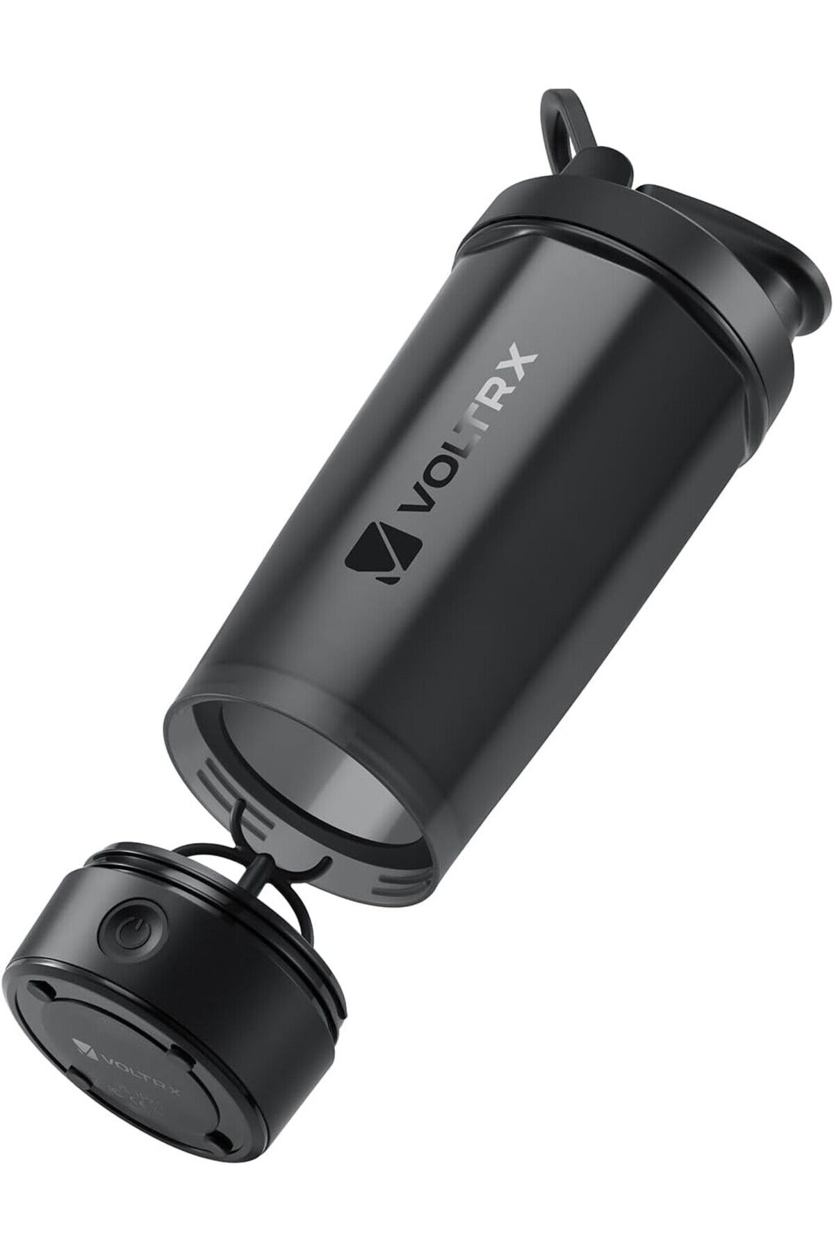 USB-C Şarjlı Elektrikli Protein Shaker Şişesi Titanus 24oz, BPA İçermeyen, Sızdırmaz Tasarım Gri