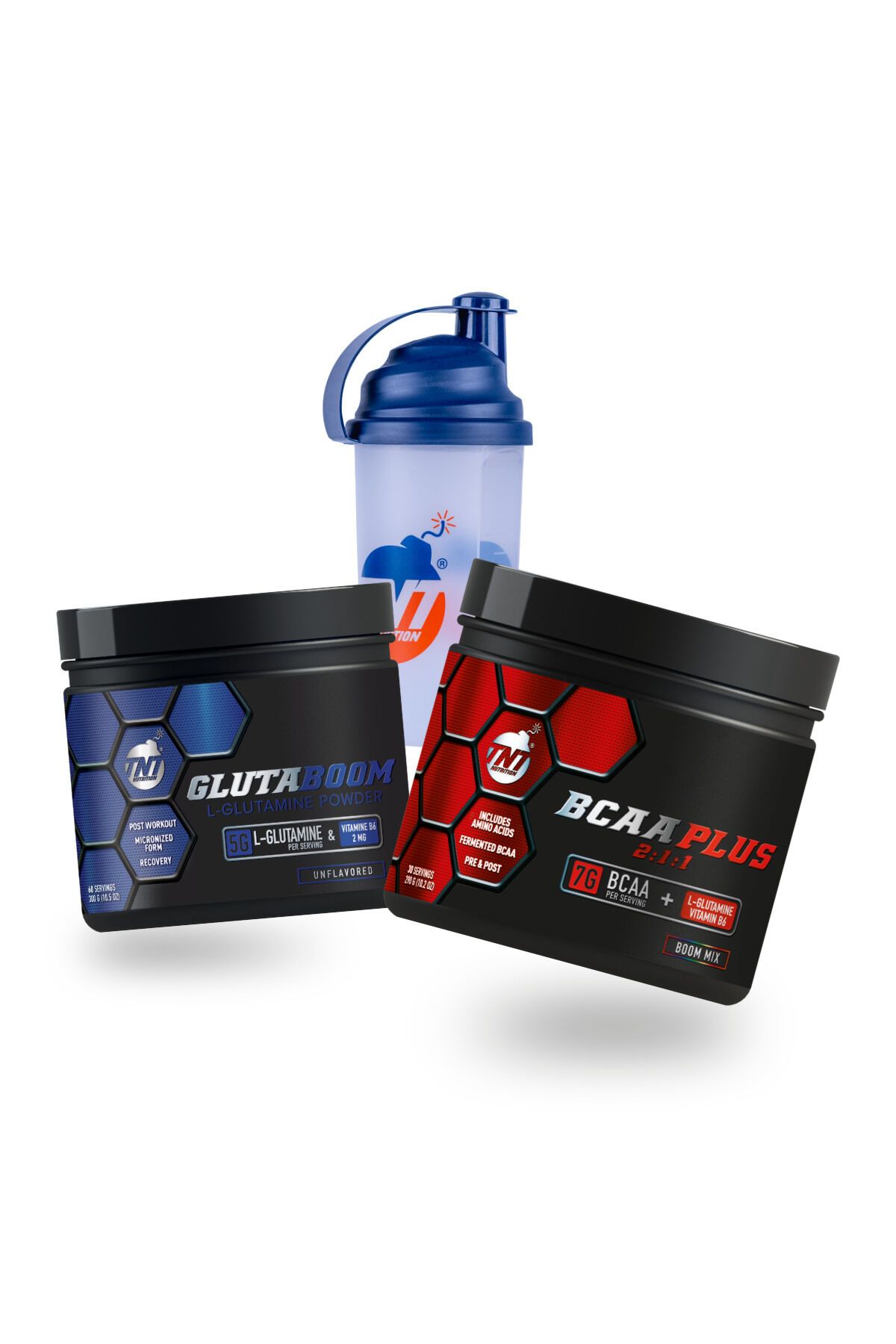 BCAA Plus + Glutaboom Kombinasyonu - Red Bomb Aromalı