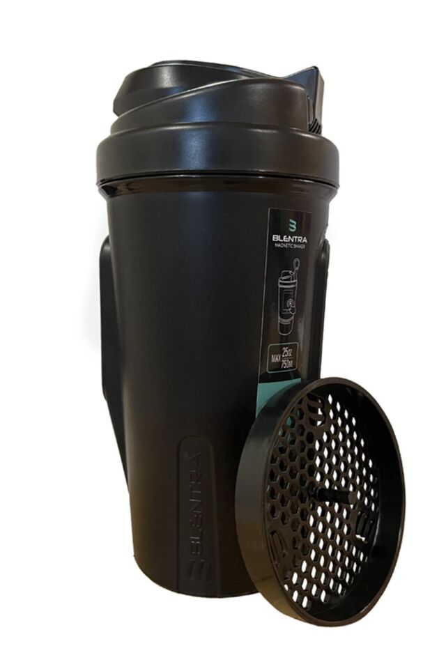 Magnetic Shaker 750 Ml, Çok Amaçlı Karıştırıcı Şişe Siyah