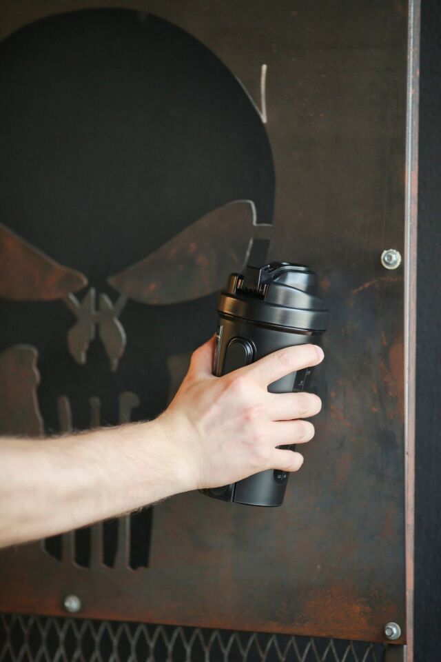Magnetic Shaker 750 Ml, Çok Amaçlı Karıştırıcı Şişe Siyah