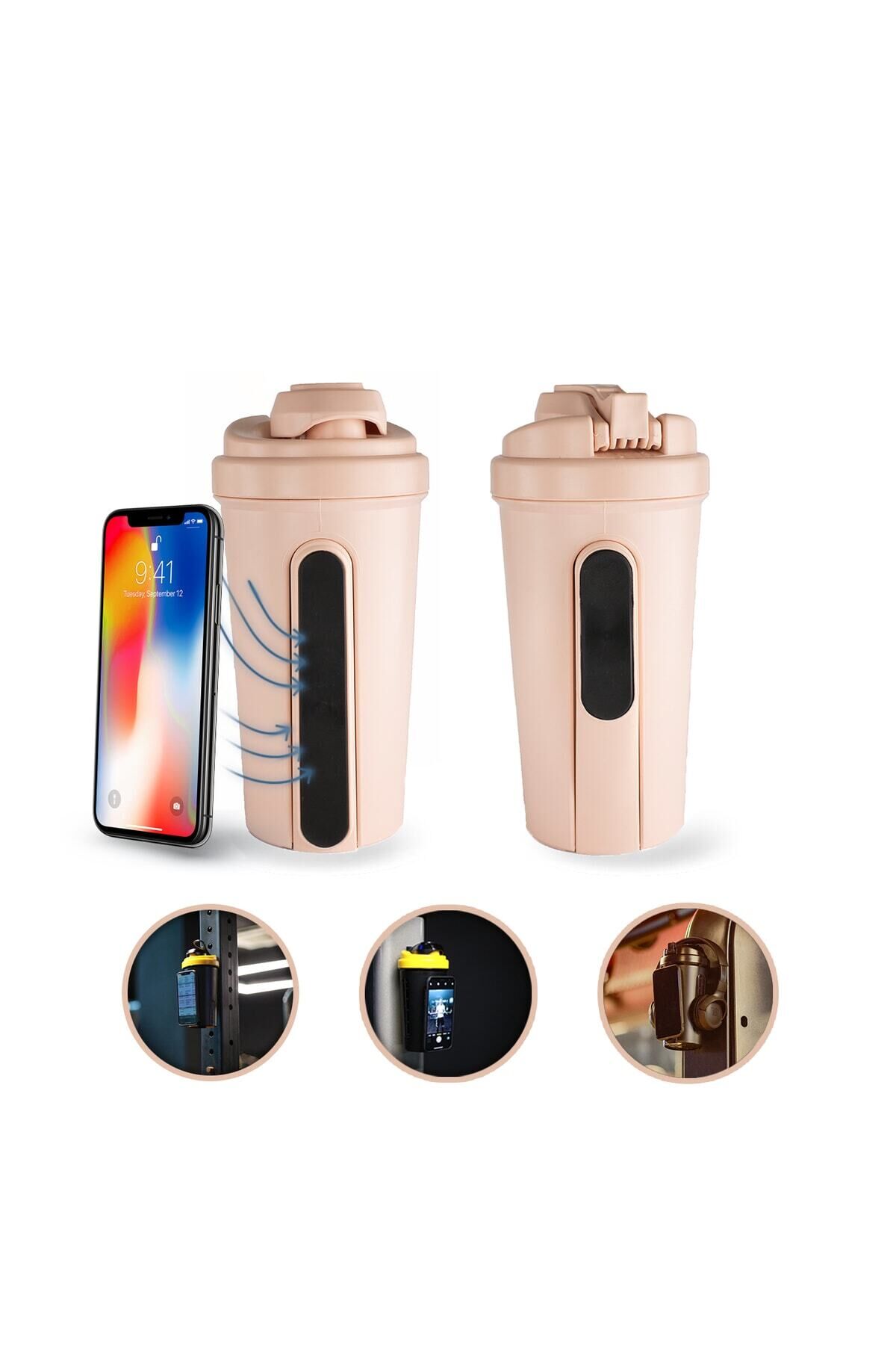 Magnetic Shaker 750 Ml, Çok Amaçlı Karıştırıcı Şişe Pembe