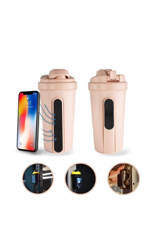 Magnetic Shaker 750 Ml, Çok Amaçlı Karıştırıcı Şişe Pembe
