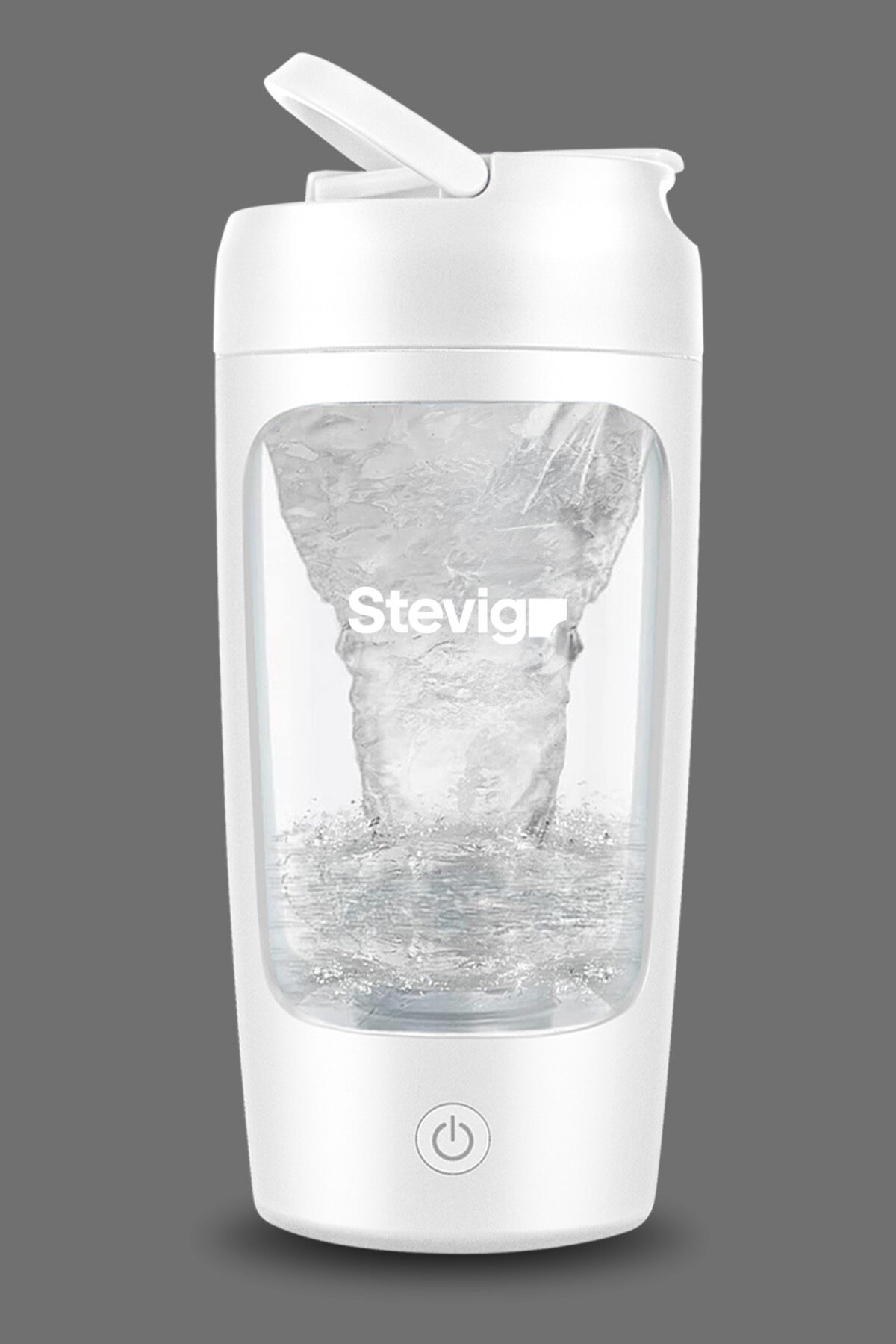 4 Gym Elektrikli Şarj Edilebilir Protein Shaker 650 Ml Beyaz Beyaz
