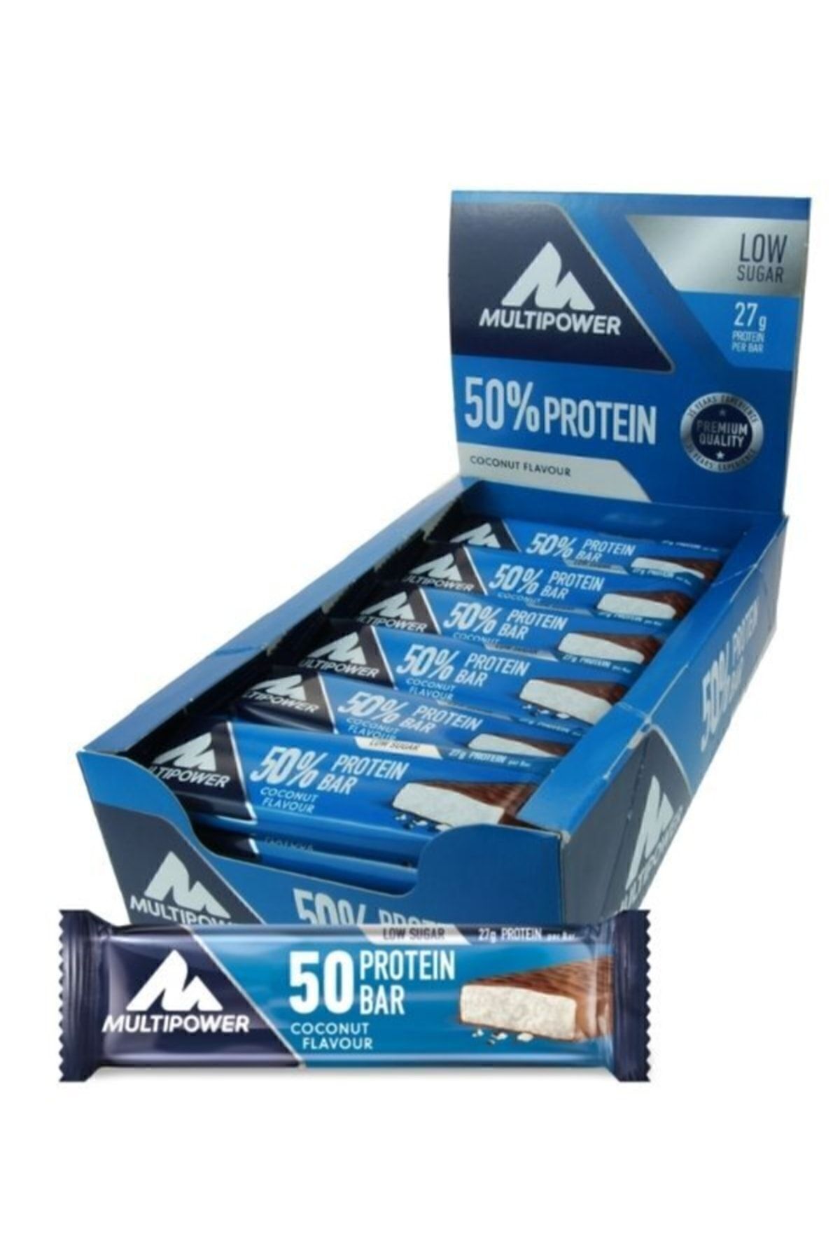 %50 Protein Bar 50 gr 20 Adet Çikolata-Hindistan Cevizi