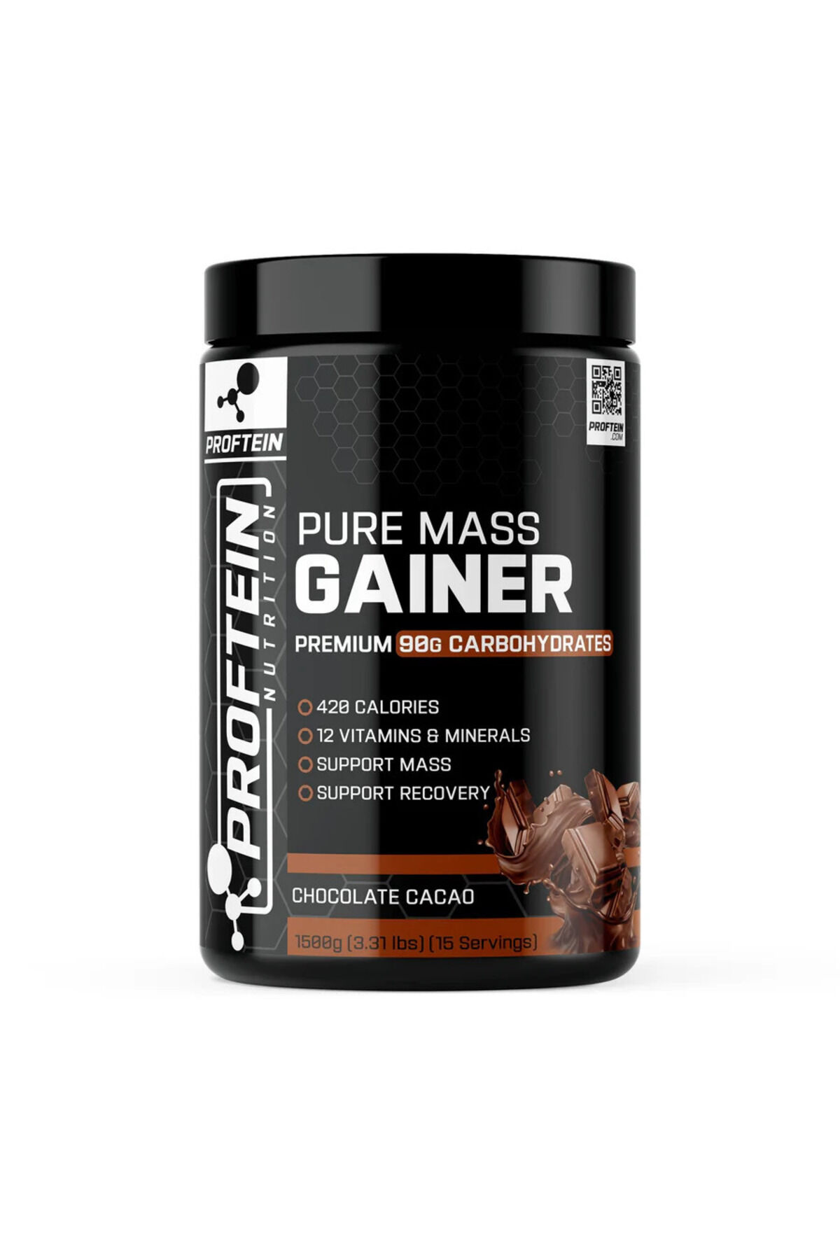PROFTEİN PURE MASS GAINER 1500g 15 SERVİS - ÇİKOLATA