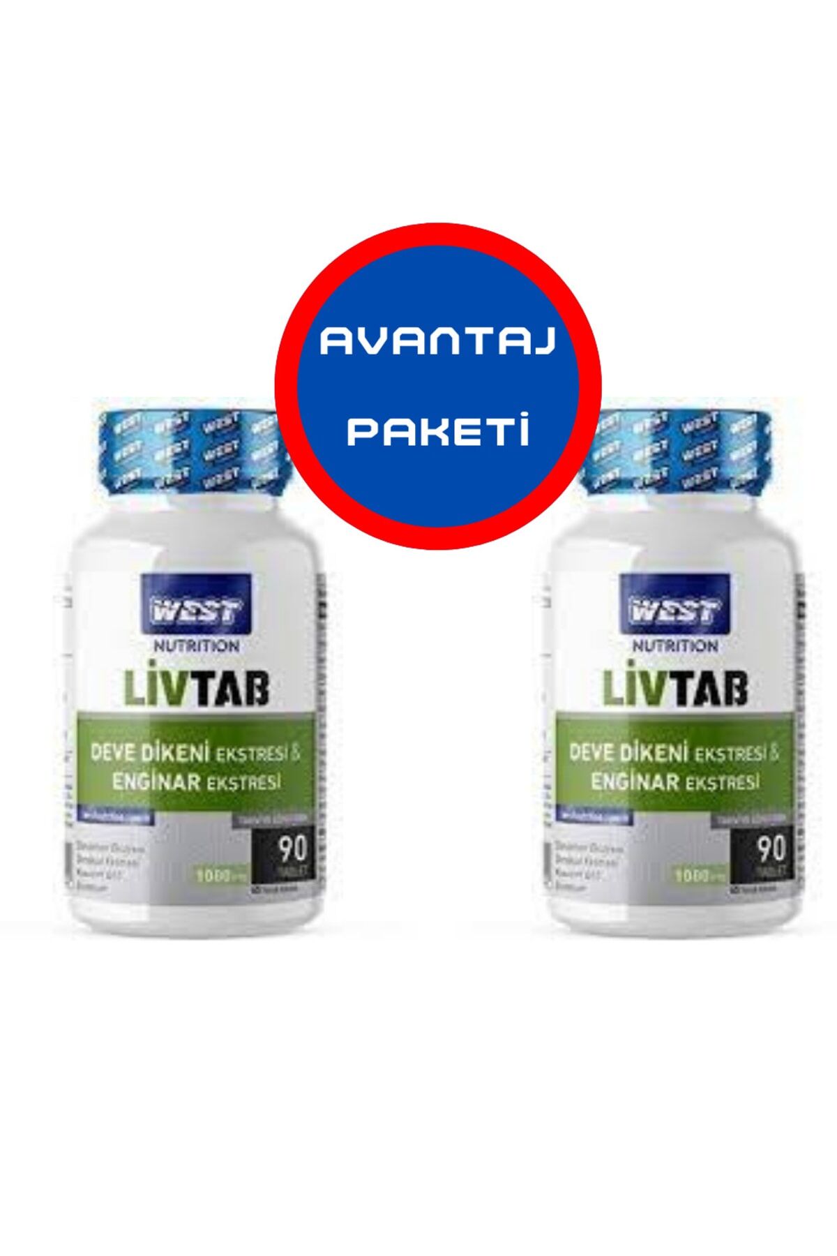 Livtab Milk Thistle Ve Enginar Ekstresi 2 X 90 Tablet -avantaj Paketi -karaciğer