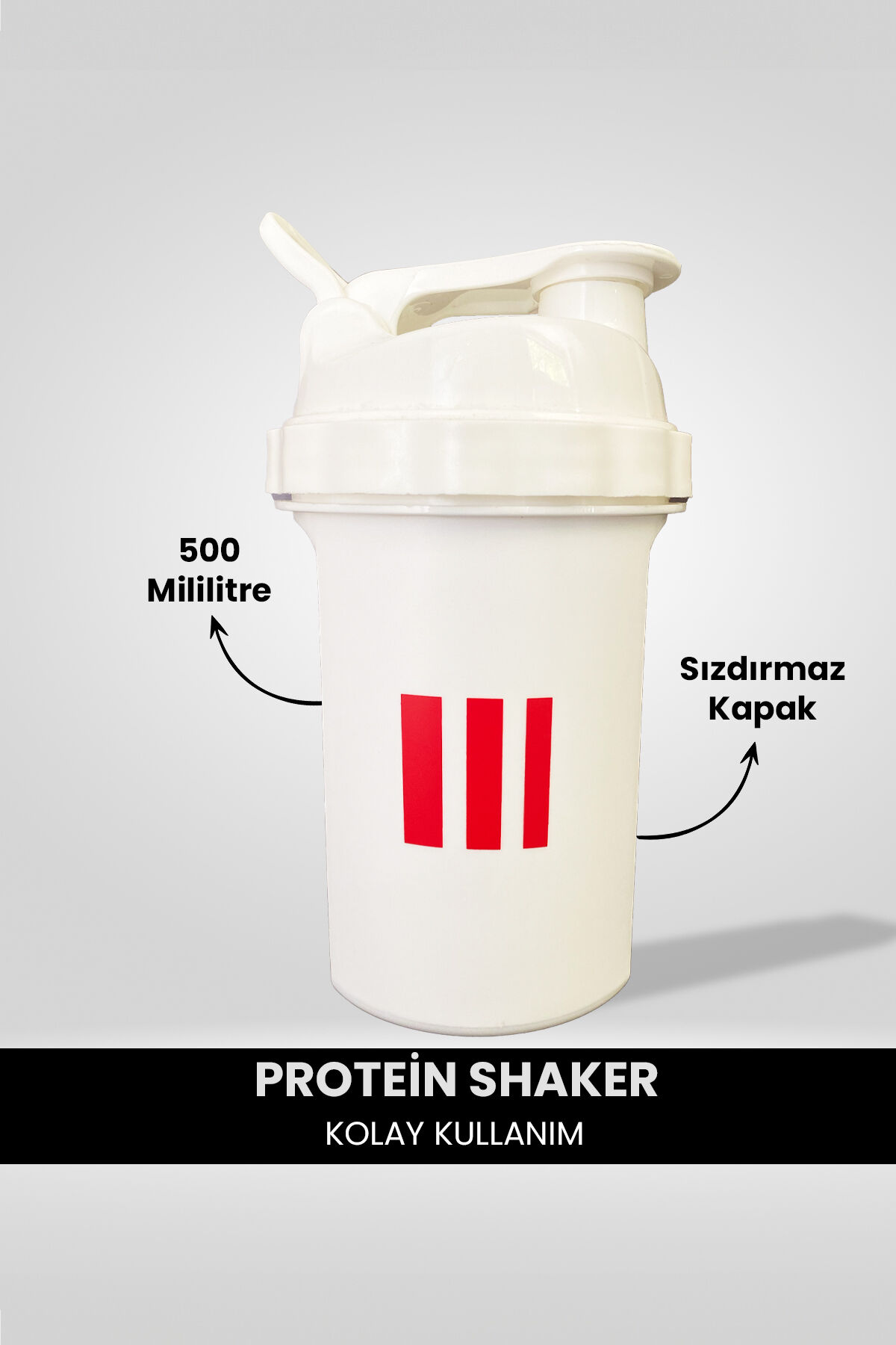 Shaker | 500cc | Beyaz Beyaz