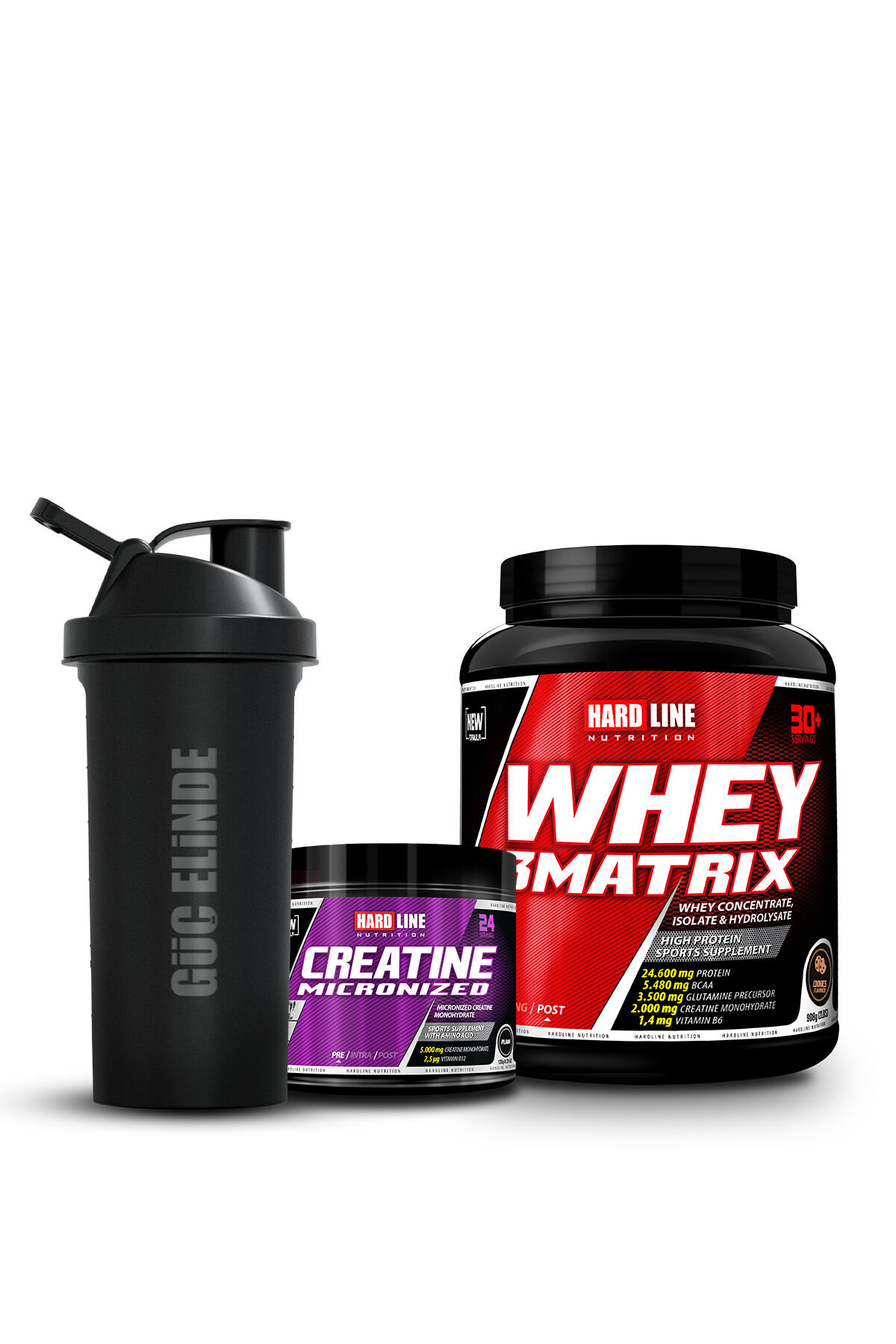 Whey 3Matrix 908 Gr Çikolatalı + Kreatin Mikronize 120 Gr + Shaker