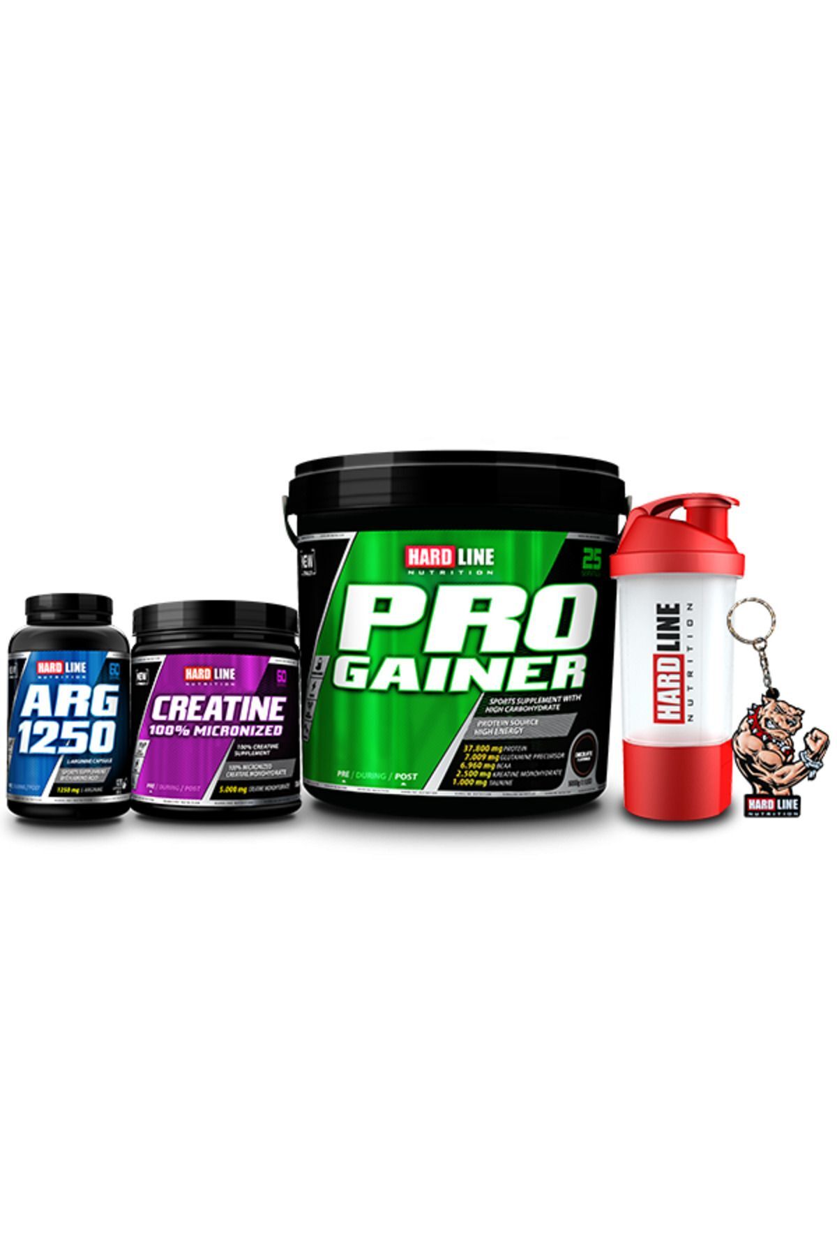 Progainer 5000 gr Çilek Kreatin 300 gr Arg 1250 Kombinasyonu