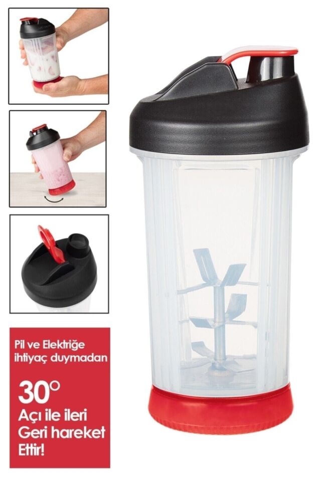 Pratik El Blender Shaker Sporcu Içeceği Bebek Mama Meyveli Yoğurt Detoks Içecek Yapma Aparatı