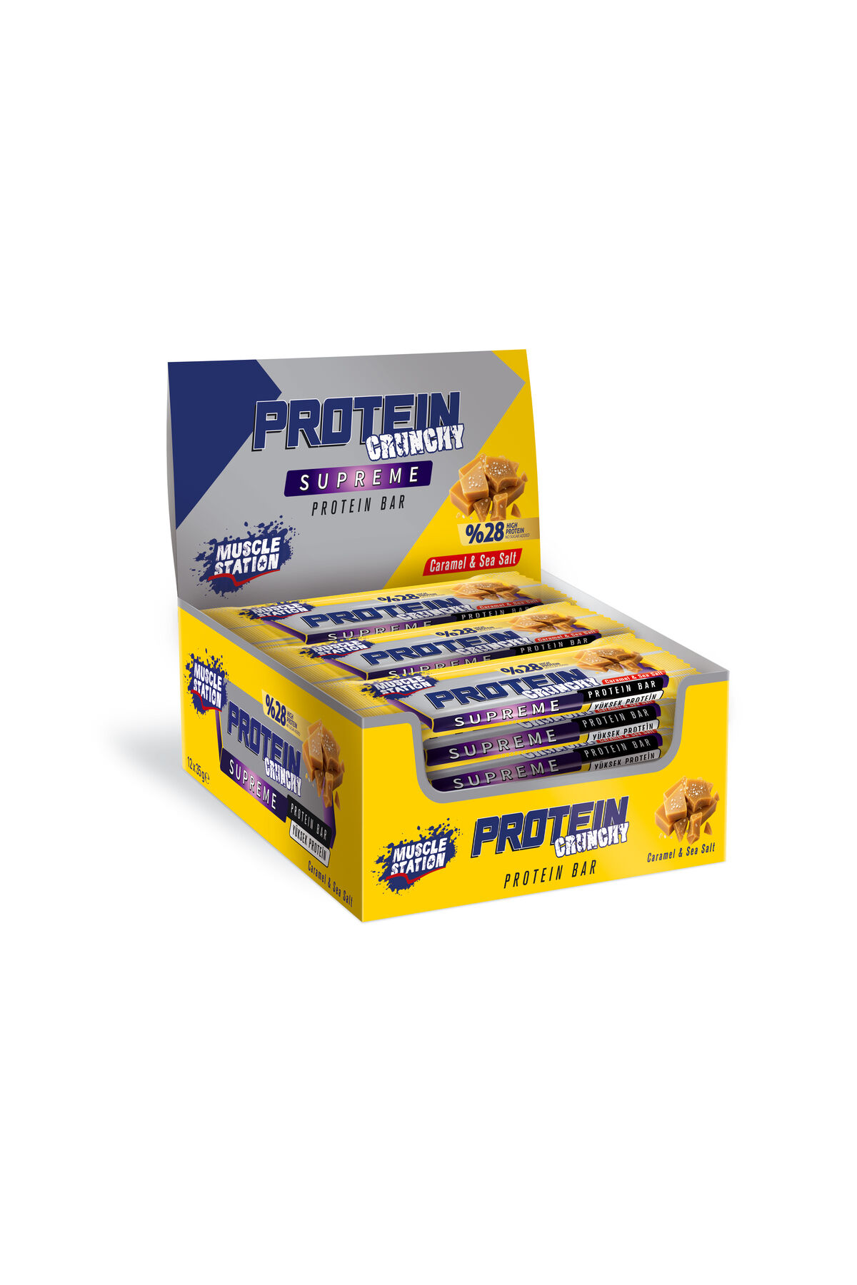 Musclestation Supreme Crunch Salted Caramel 12li kutu