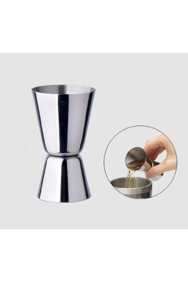 Profesyonel Kokteyl Hazırlama Seti Çelik Boston Shaker Metalik