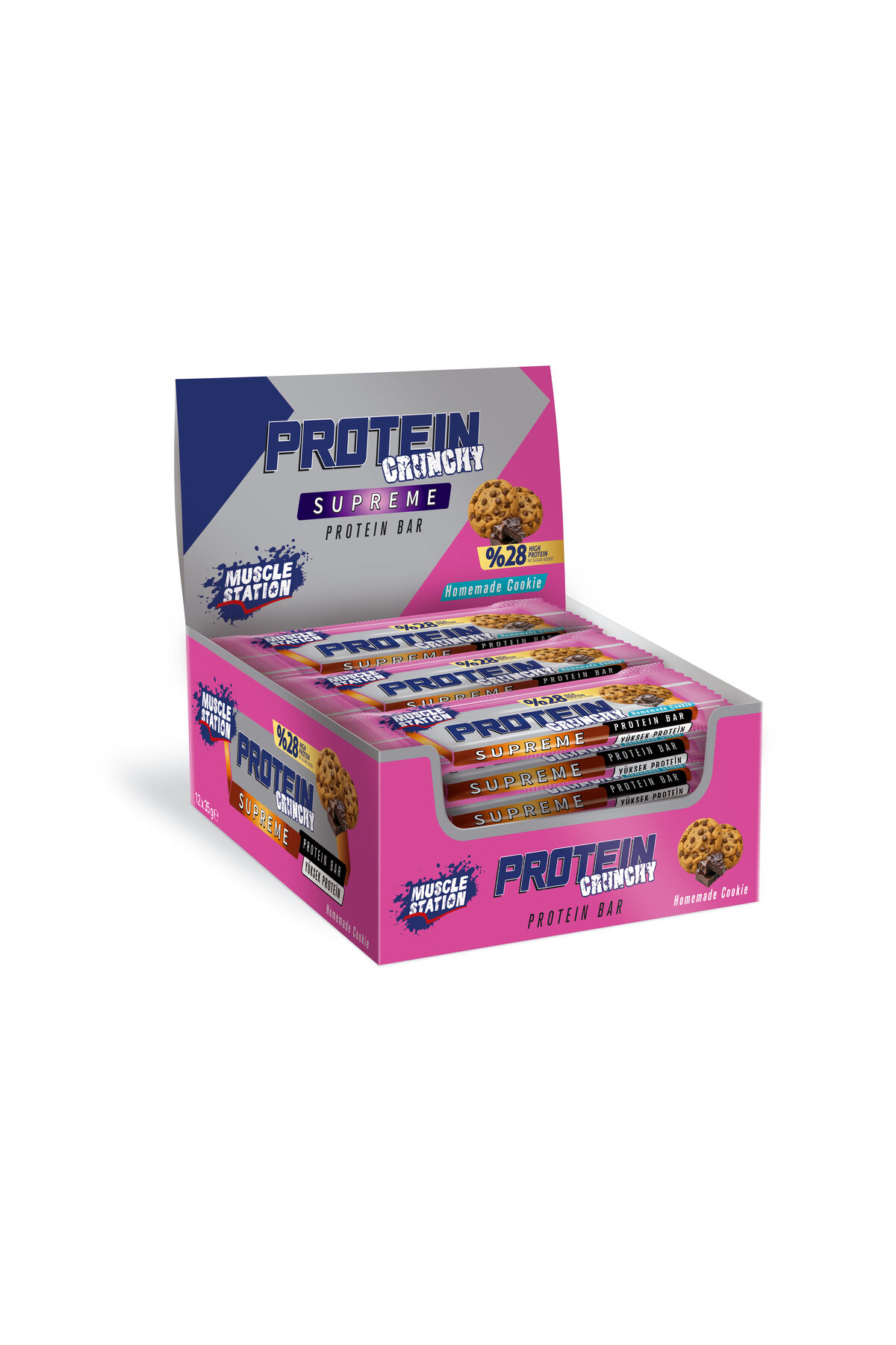 Musclestation Supreme Crunch Hommadecookie 12li kutu