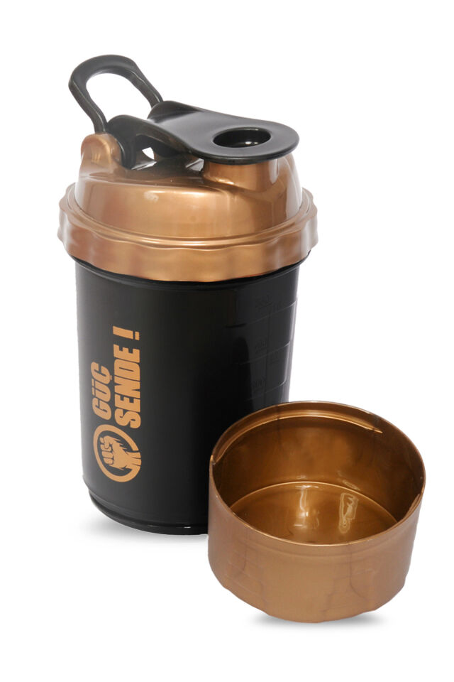Güç Sende 500 ml Hazneli Shaker Siyah/Sarı