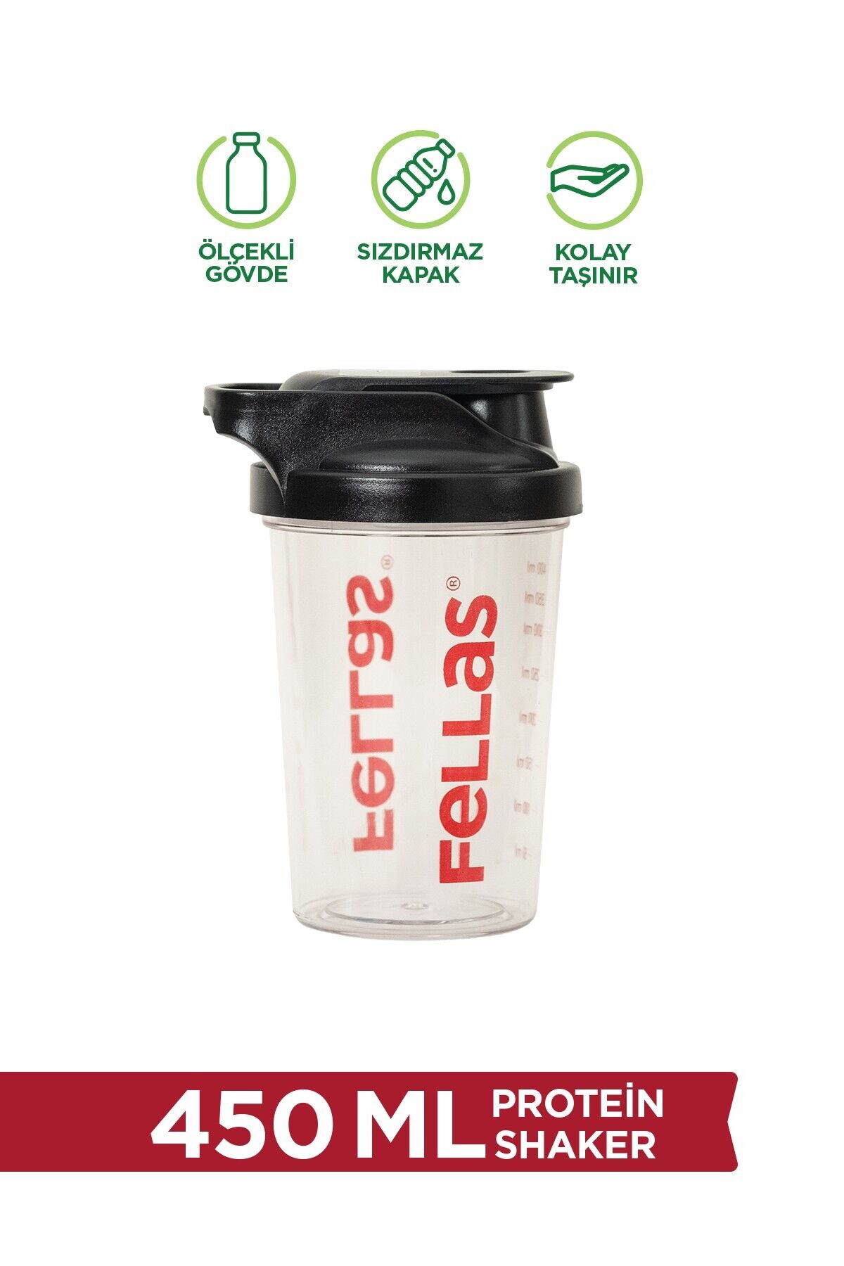 Shaker (450 mL) Şeffaf