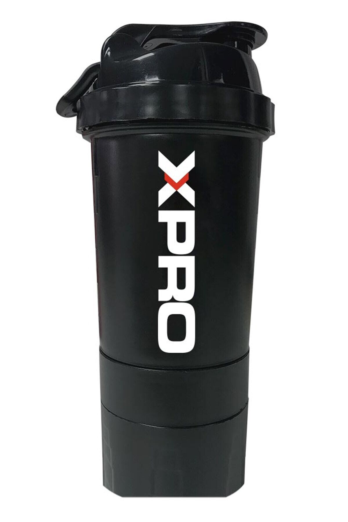 3 Bölmeli Shaker Siyah 500ml Siyah