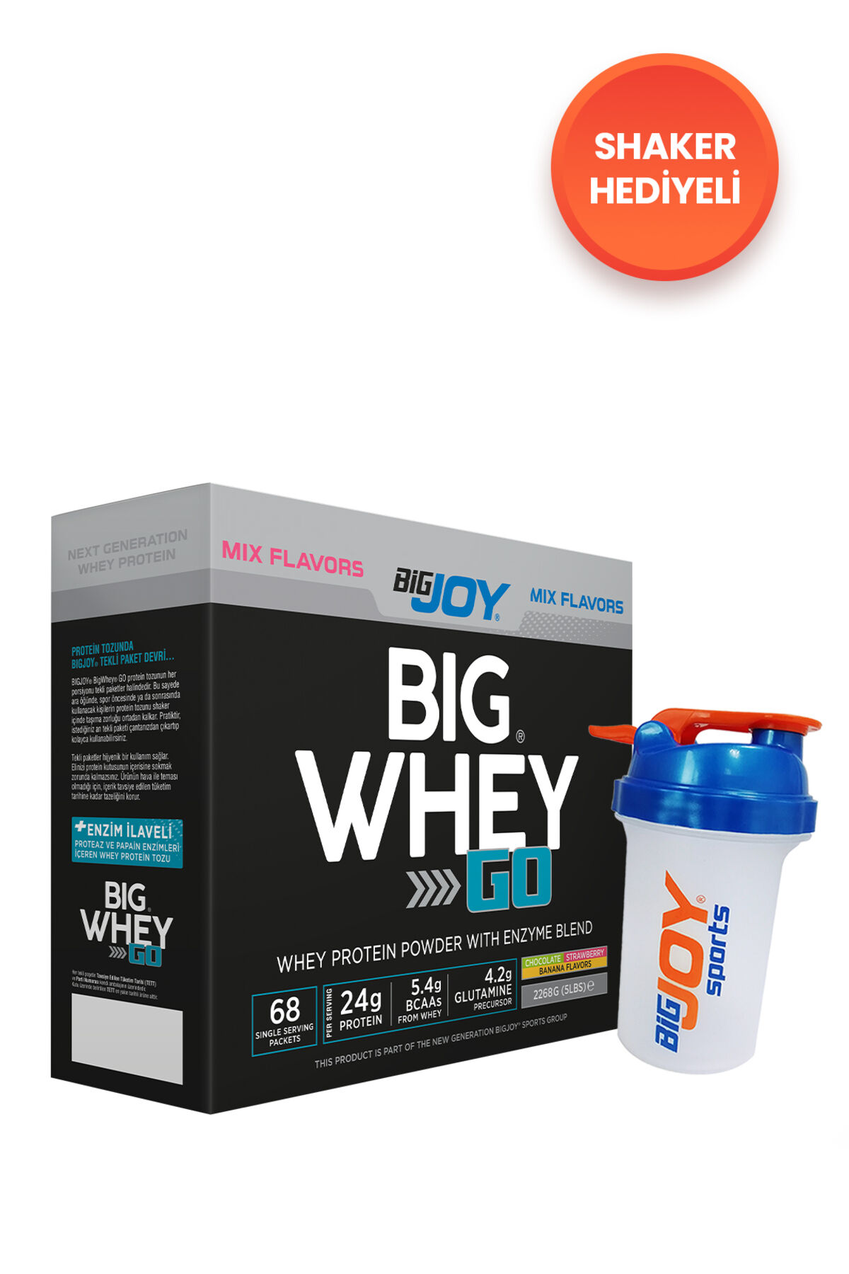 BIGWHEYGO Whey Protein Karışımı Aroma 68 Servis