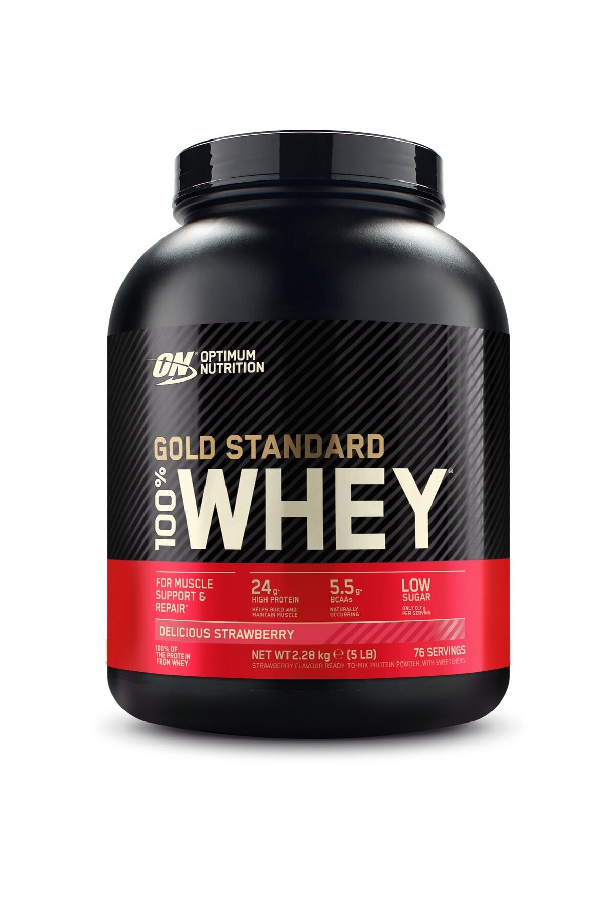 100% Whey Gold Standard Çilek Aromalı 2.28kg 76 Servis Yüksek Protein Tozu Kas Gelişimi