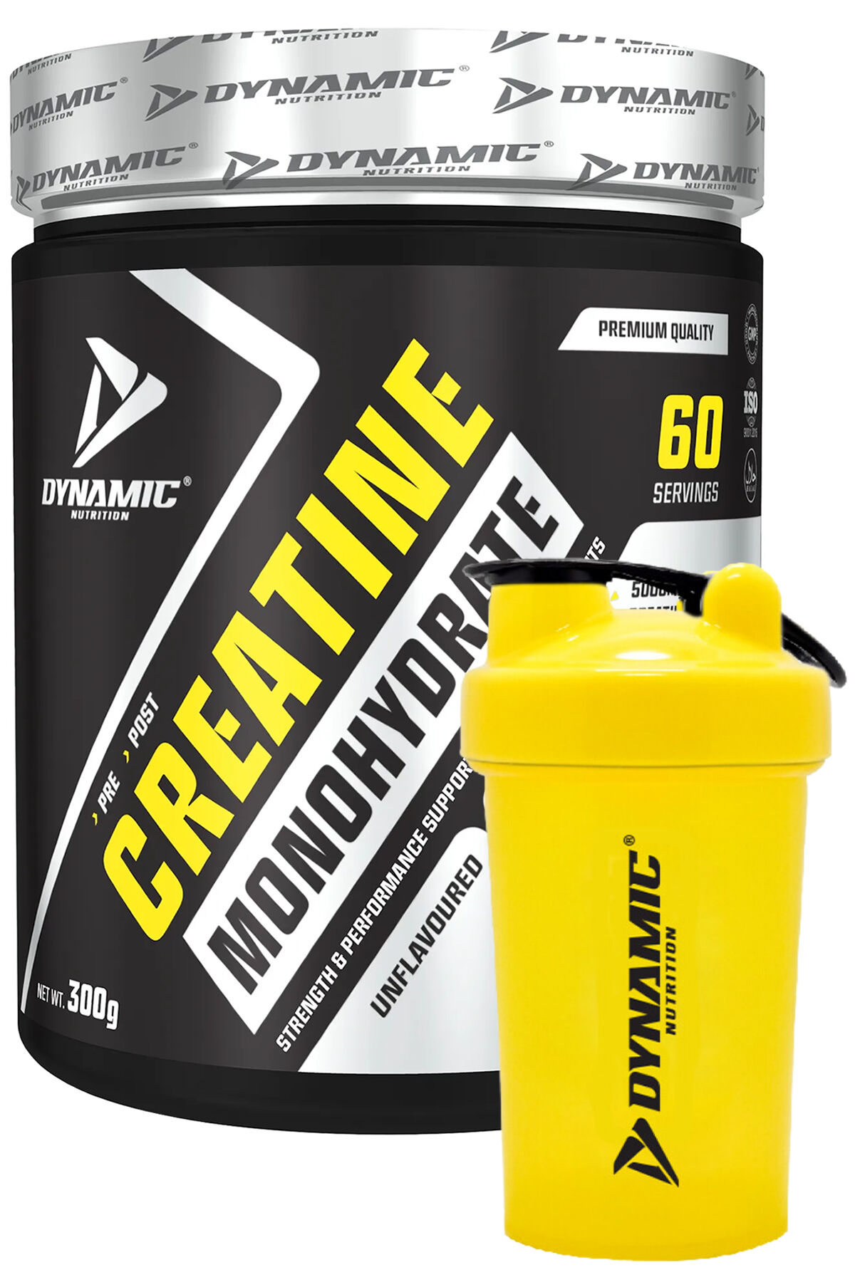 Creatine Monohydrate Mikronize - 300 G - Saf - Shakerlı - 60 Servis - %100 Saf Kreatin Monohidrat