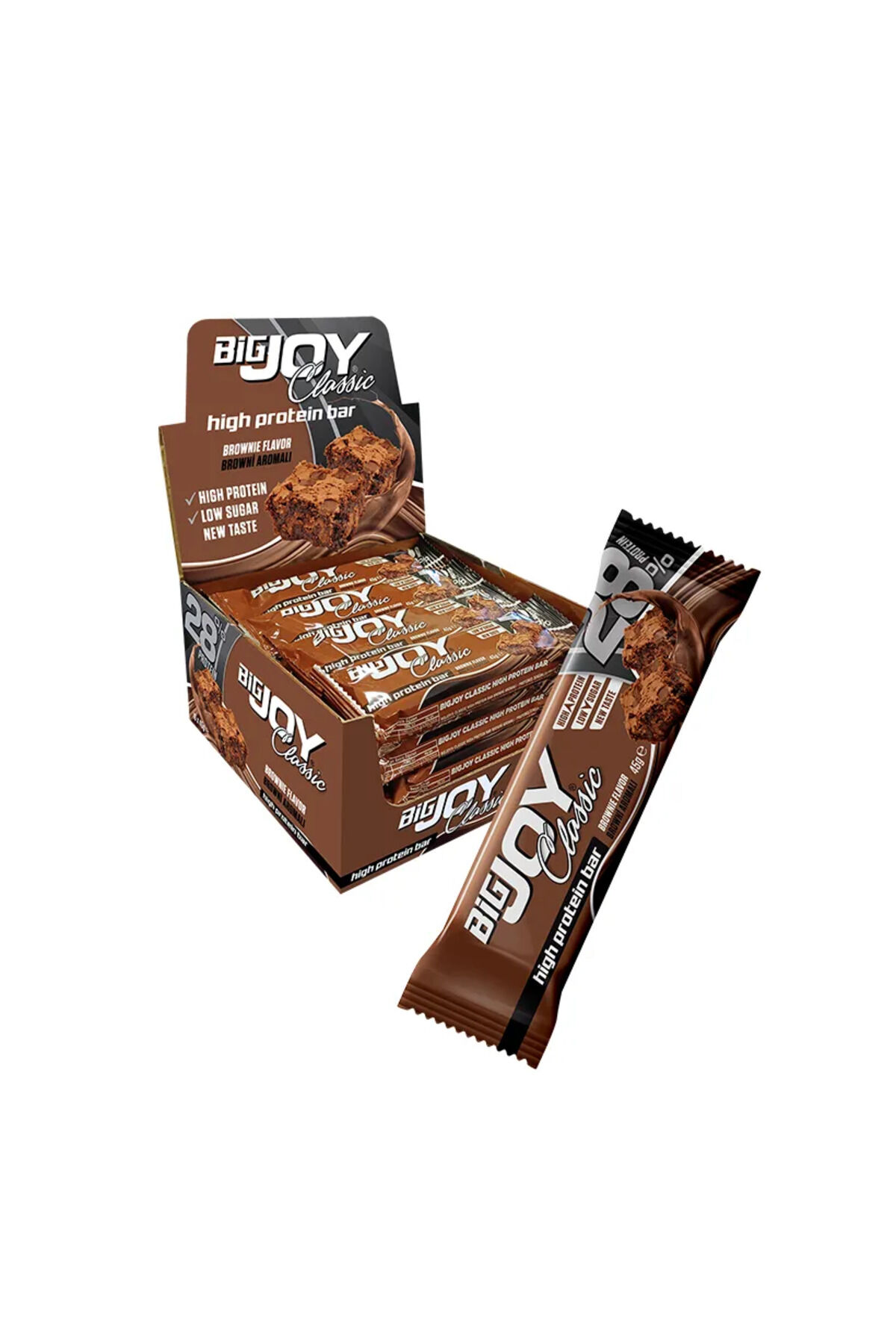 Classic High Protein Bar Brownie 45g x 16 Adet