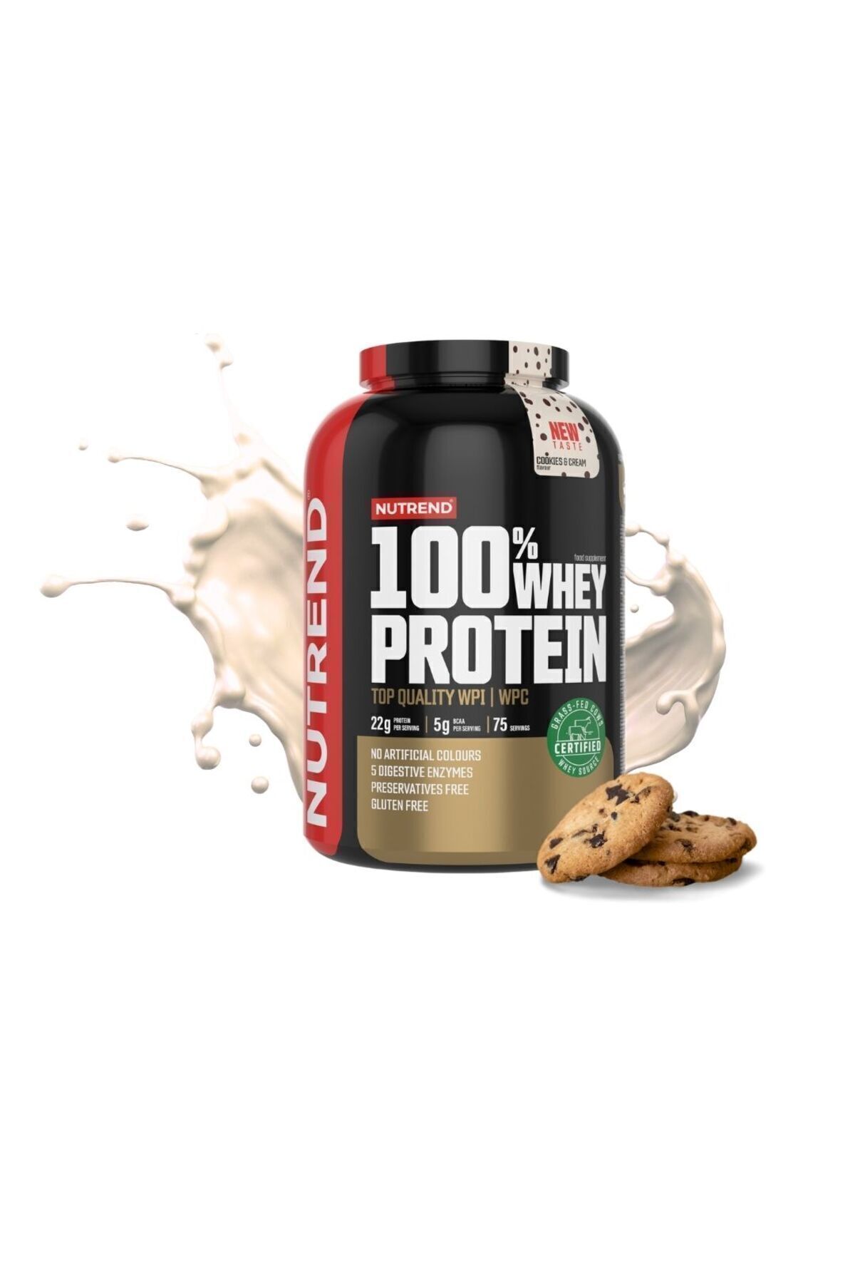 Whey Protein Tozu-cookies & Cream 2250 gr 75 Servis