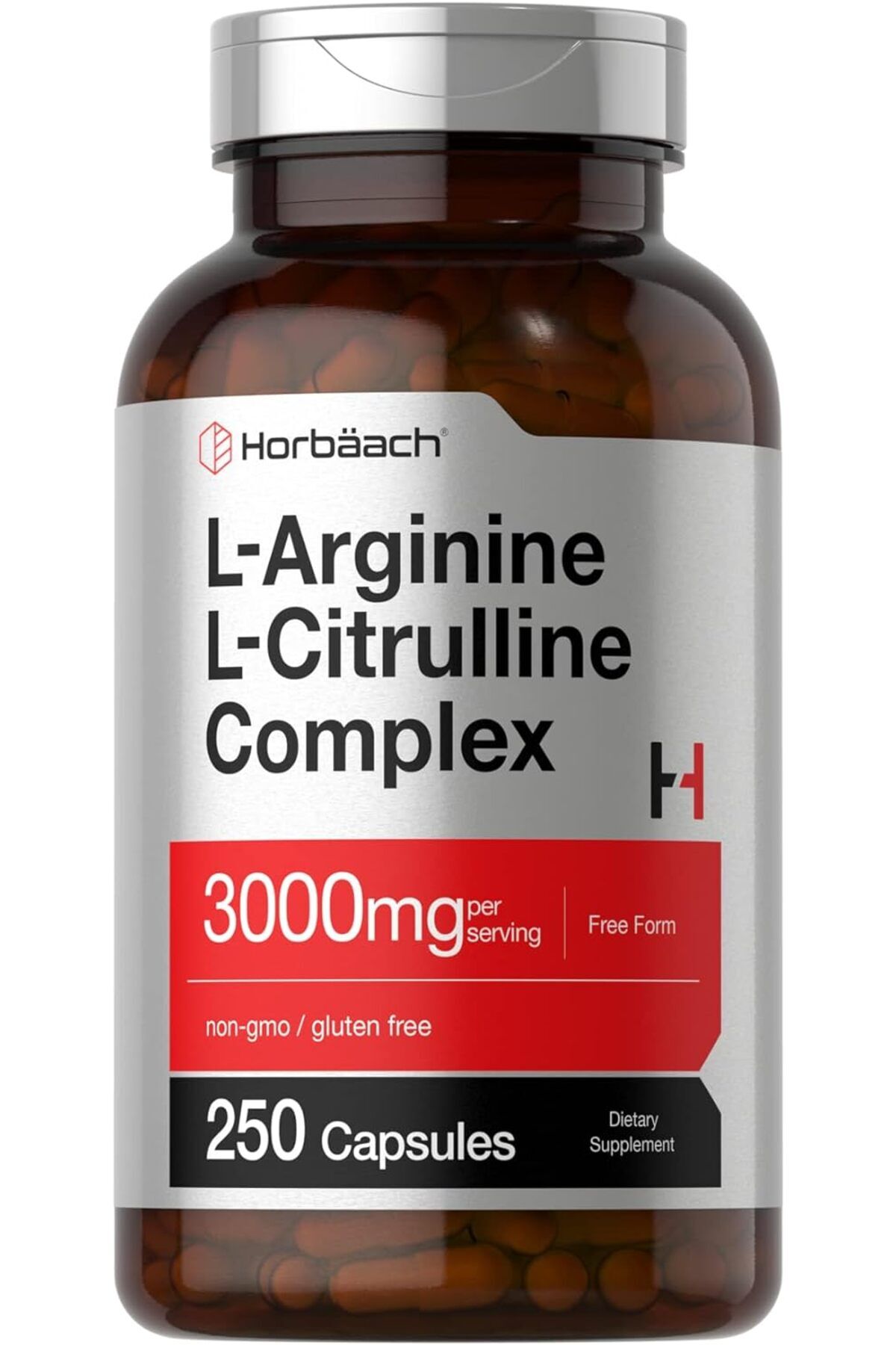 L-Arginine(Arjinin) L-Citrulline(Sitrulin) Complex | 3000mg | 250 Caps