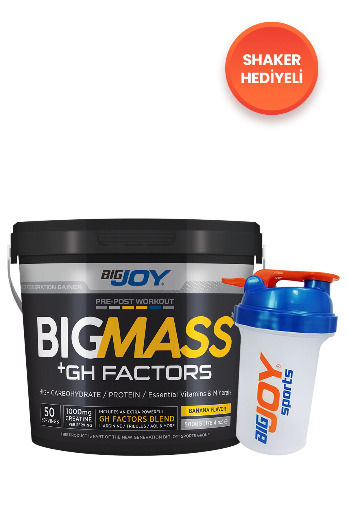 BIGMASS Gainer GH FACTORS Muz Aromalı 5000g