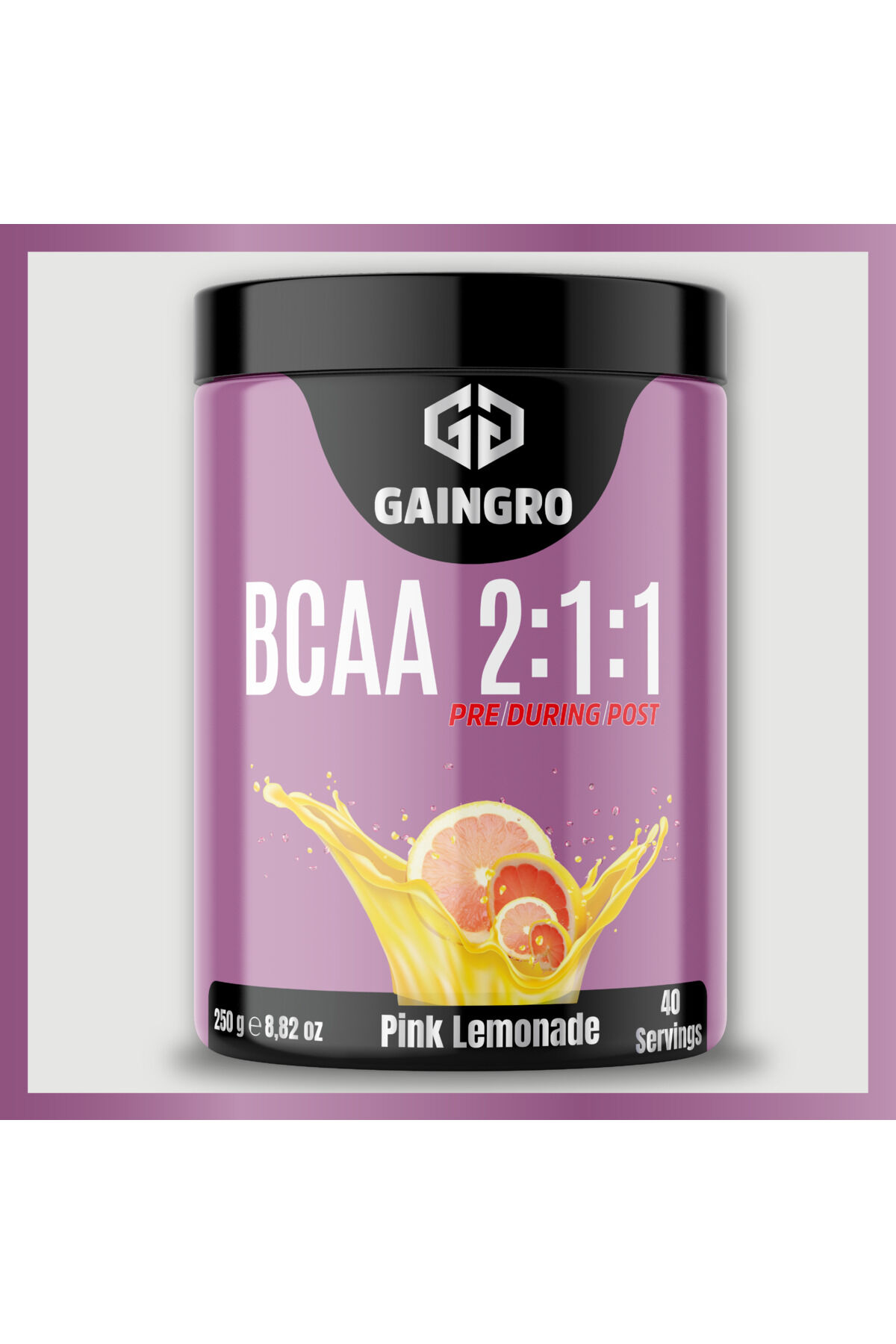 BCAA 2:1:1 Pink Lemonade - 250g - 40 Servis Hızlı Recovery & Kas Koruyucu Amino Asit