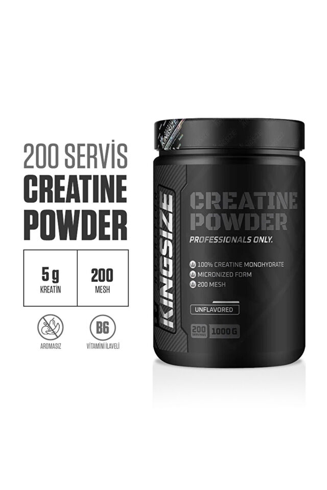 Creatine Powder 1000 Gr Aromasız - 200 Servis
