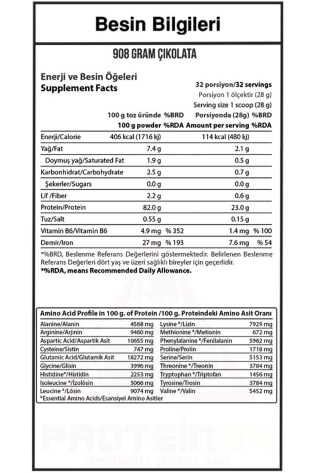 Vmax Vegan Protein Tozu 908 gr - Çikolata