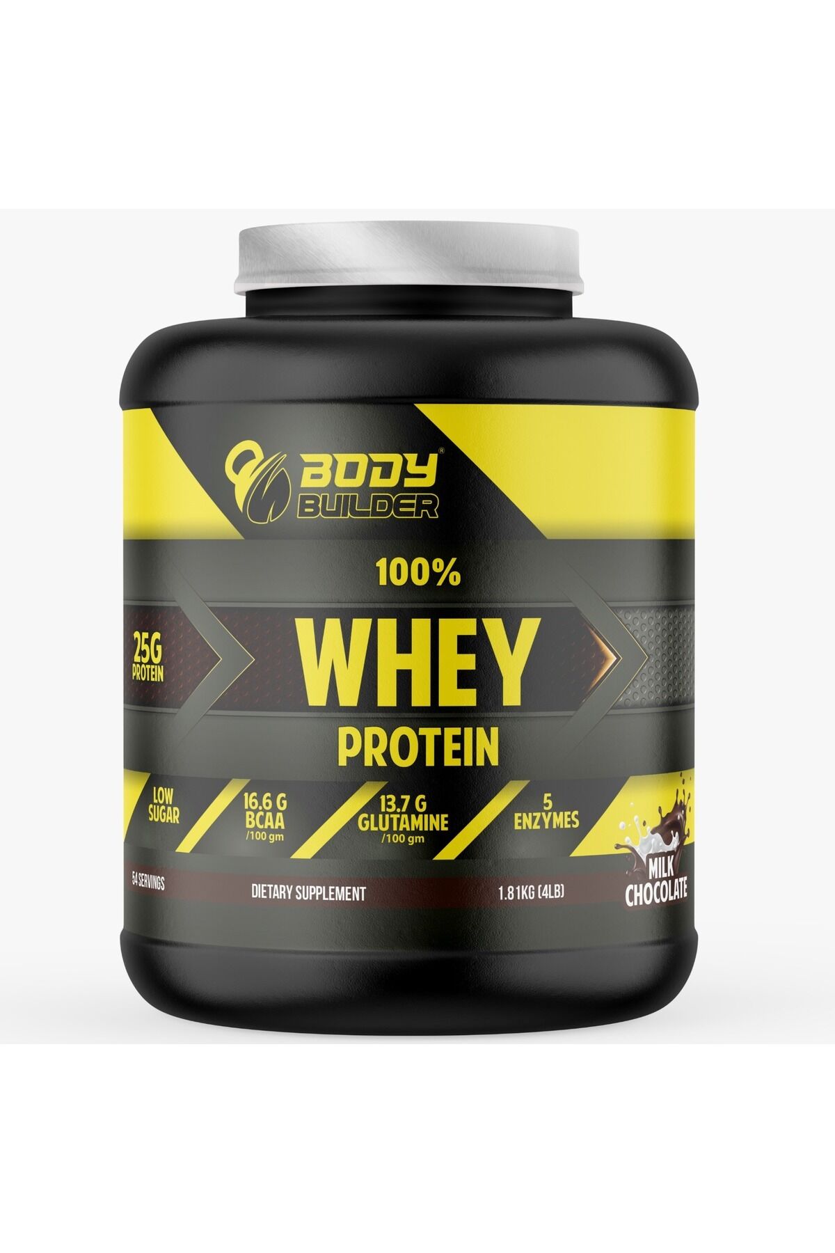 Peynir Altı Suyu Proteini, Sütlü Çikolata, 4 LB