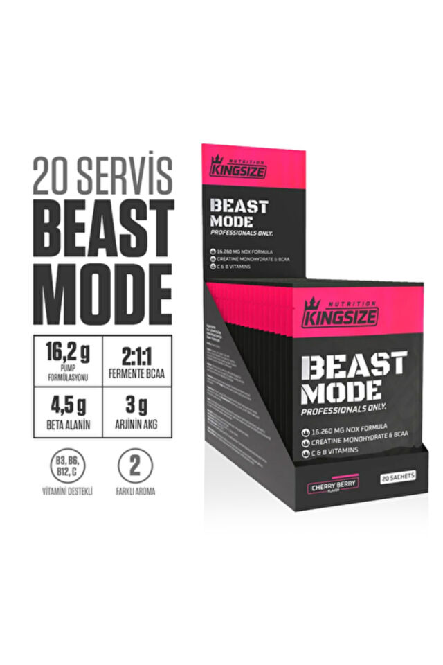Beast Mode 21 Gr 20 Saşe - KIRMIZI MEYVELER