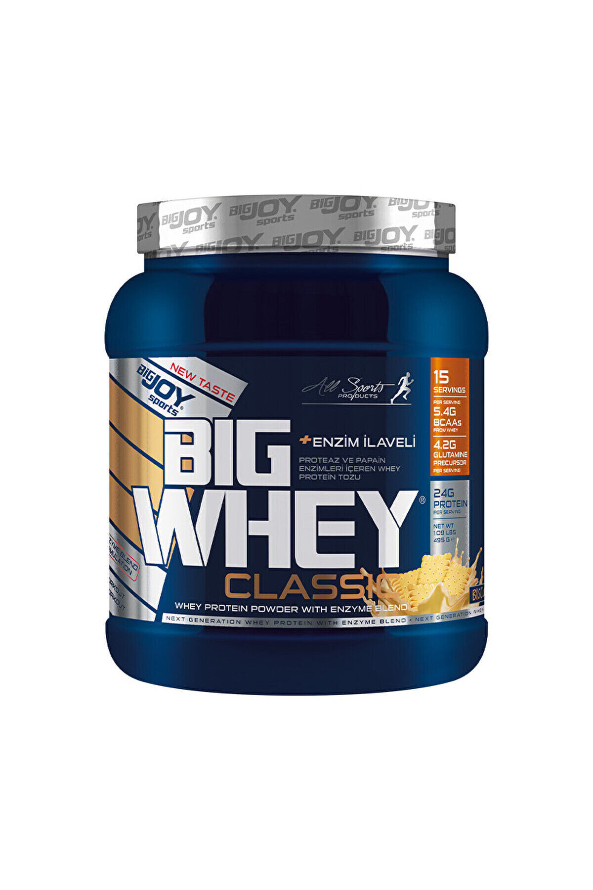 Bigjoy Big Whey Classic Protein Tozu Bisküvi Aromalı 15 Servis
