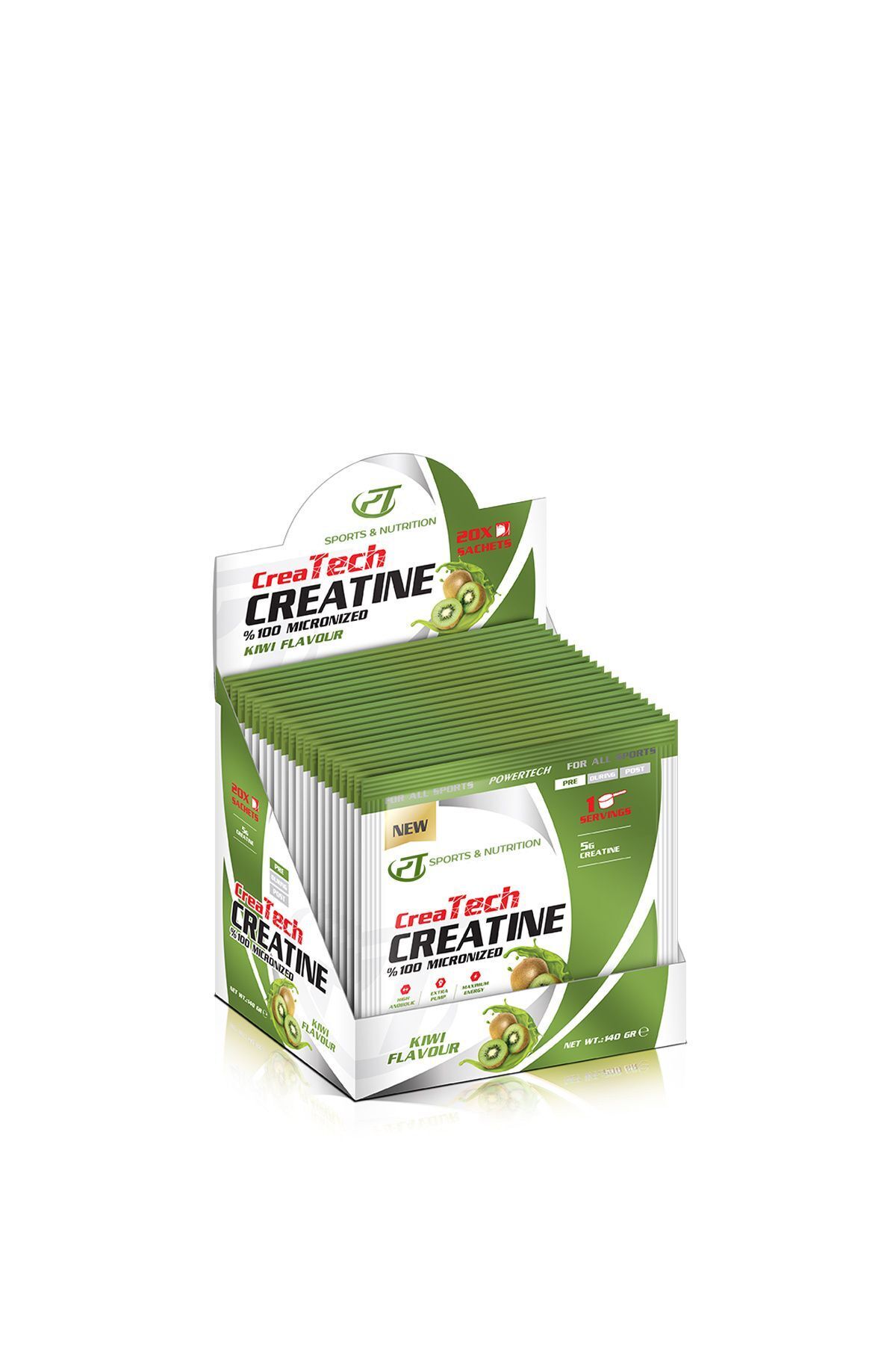 Createch Kreatin(MİKRONİZE) 7grx20 Sachets Creatine Kivi Aromalı