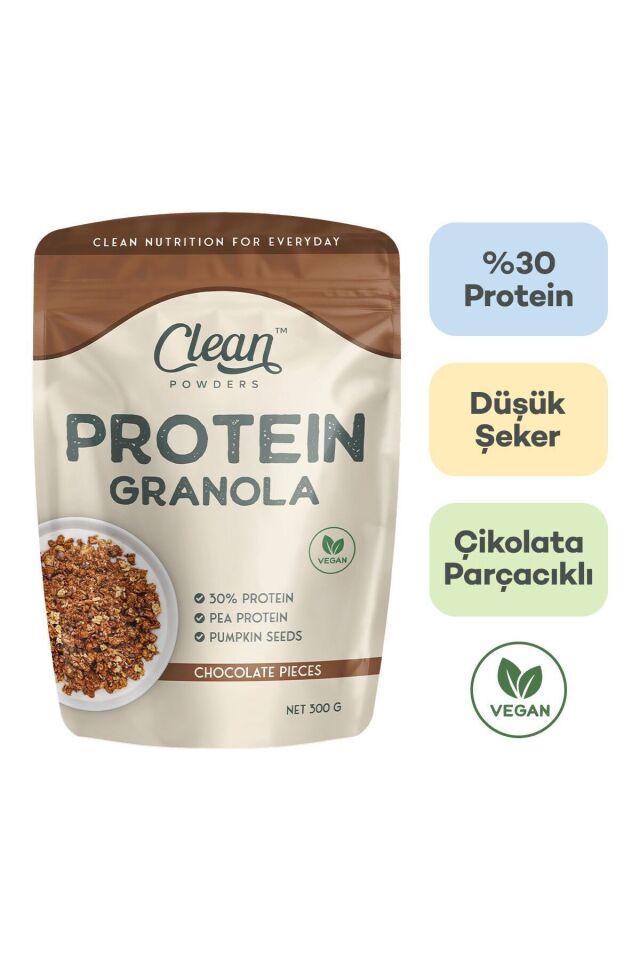 Protein Granola 300 gr Çikolata Parçacıklı - Proteinli Fındık Kreması (PROTEİN SPREAD) 350 gr
