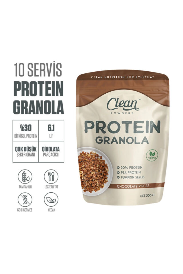 Protein Granola 300 gr Çikolata Parçacıklı - Proteinli Fındık Kreması (PROTEİN SPREAD) 350 gr