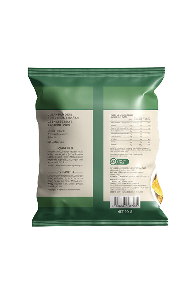 Protein Chips 50 Gr Ekşi Krema Soğan 12 Adet