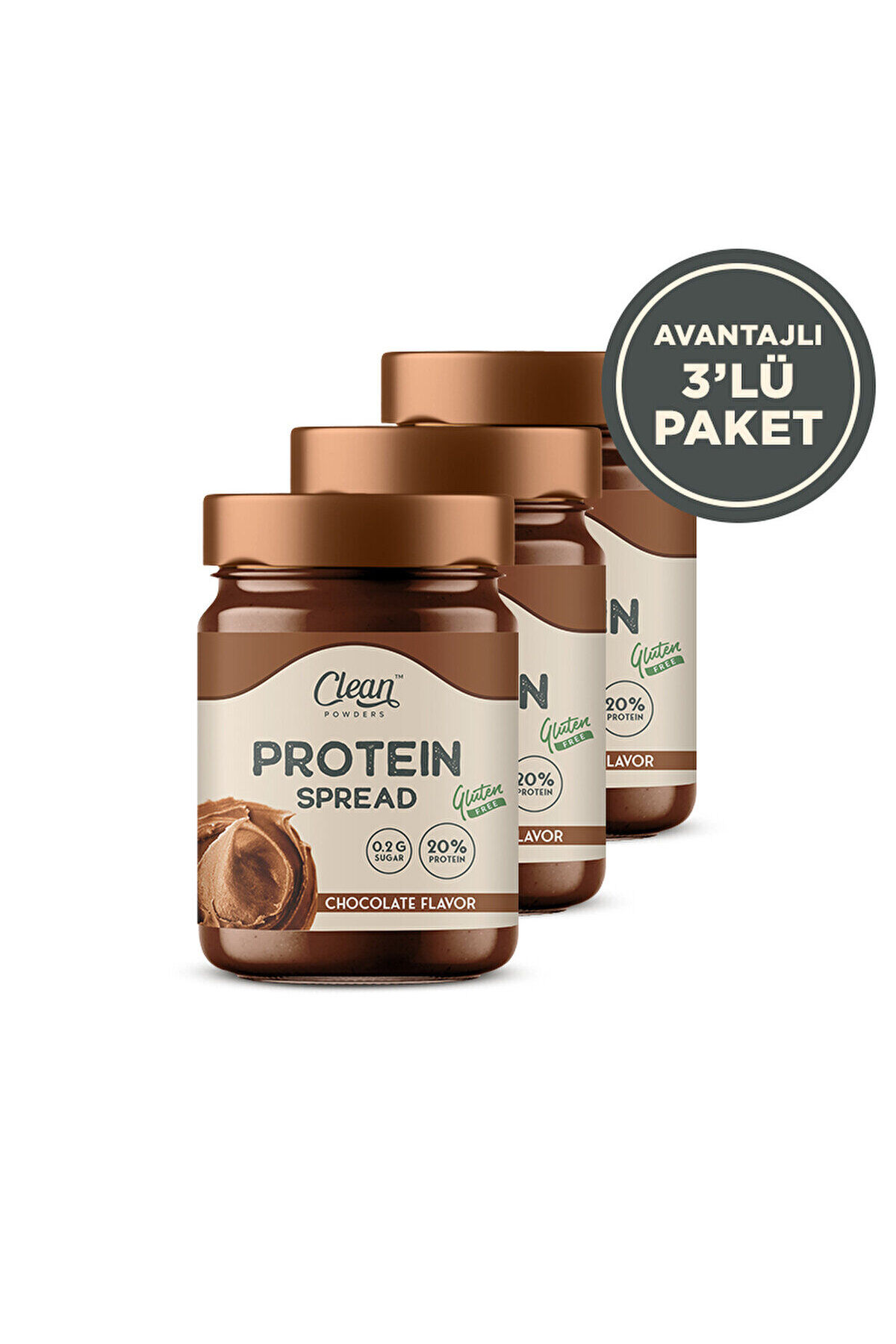 Proteinli Kakaolu Fındık Kreması 350 Gr 3 Adet