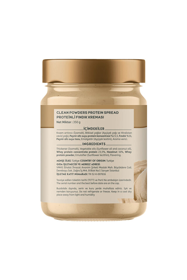 Proteinli Fındık Kreması 350 Gr 2 Adet