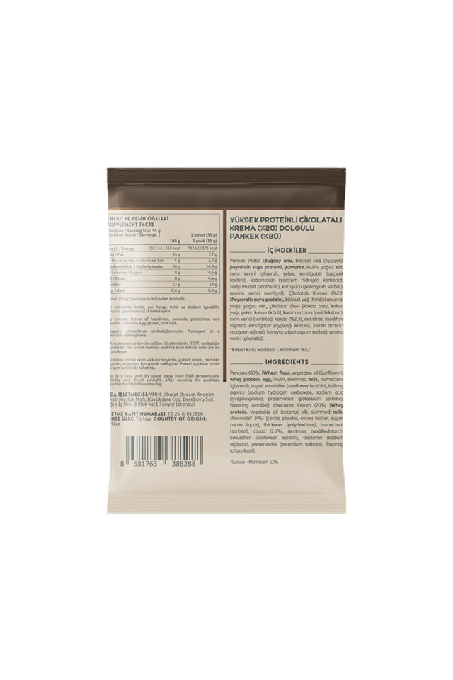 Protein Pancake 55 Gr 12 Adet - Çikolata