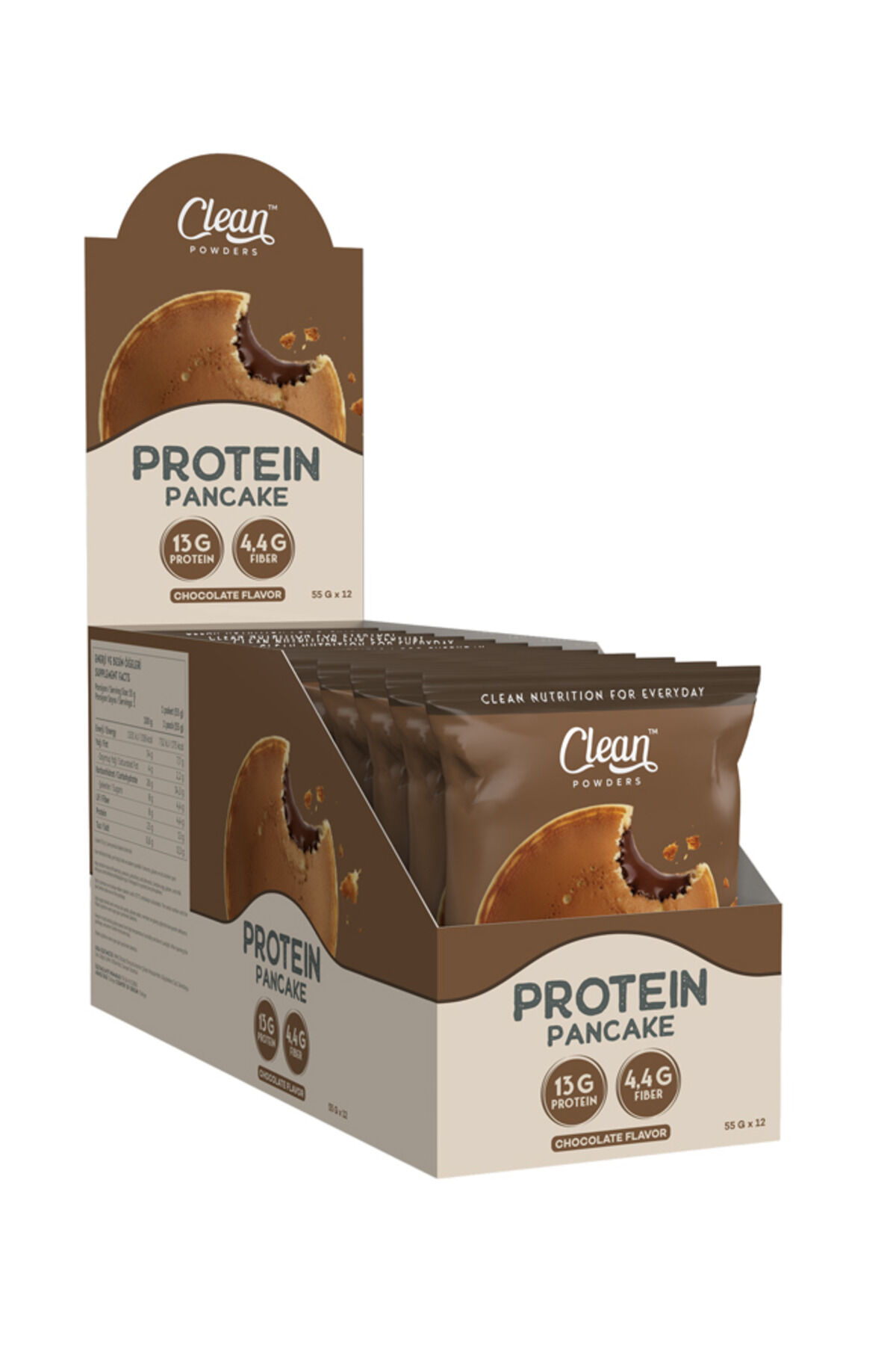 Protein Pancake 55 Gr 12 Adet - Çikolata