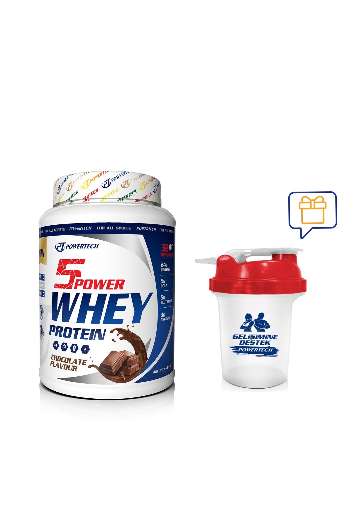 Whey Protein 960 gr Çikolata Aromalı Protein Tozu