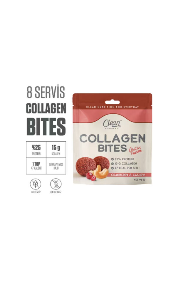 Collagen Bites 96 Gr Turna Yemişi Kaju Sağlıklı Atıştırmalık Lezzet Topları 4 Adet