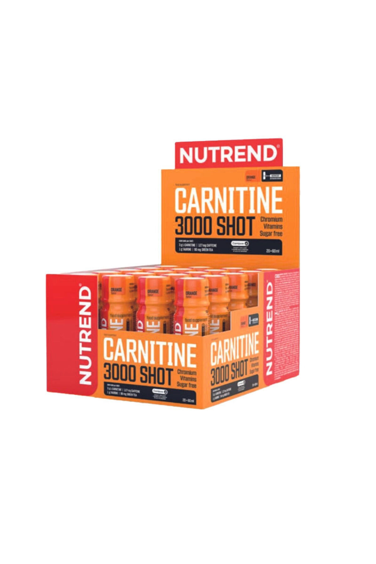 L-carnitine Shot 3000mg 20 Ampül Thermo Karnitin Portakal SKT : 19.02.2026