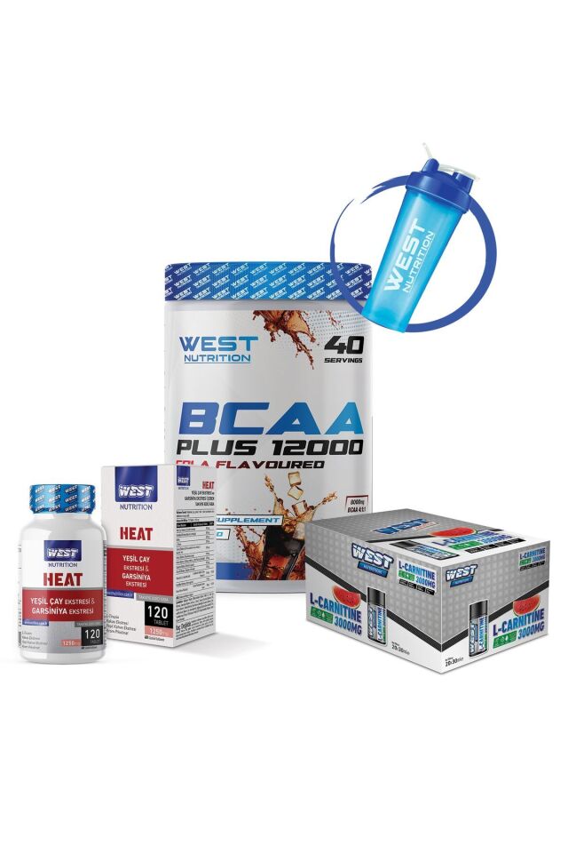 Bcaa Plus 12000 L-karnitin Heat Garsiniya Yeşil Çay 120 Tablet