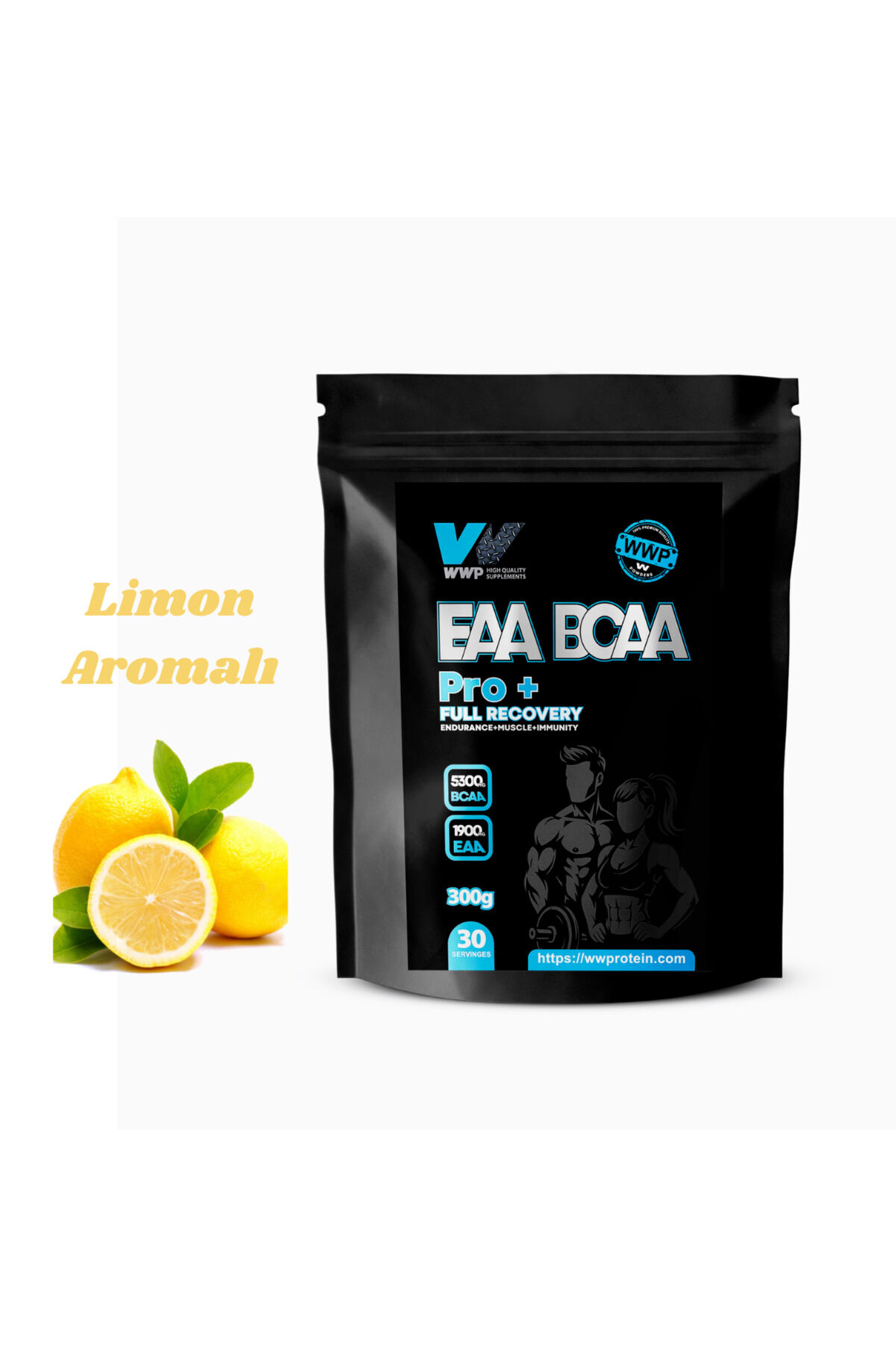 EAA BCAA Pro+ Full Recovery 300GR - Limon Aromalı (Dayanıklılık, Kas, Bağışıklık)