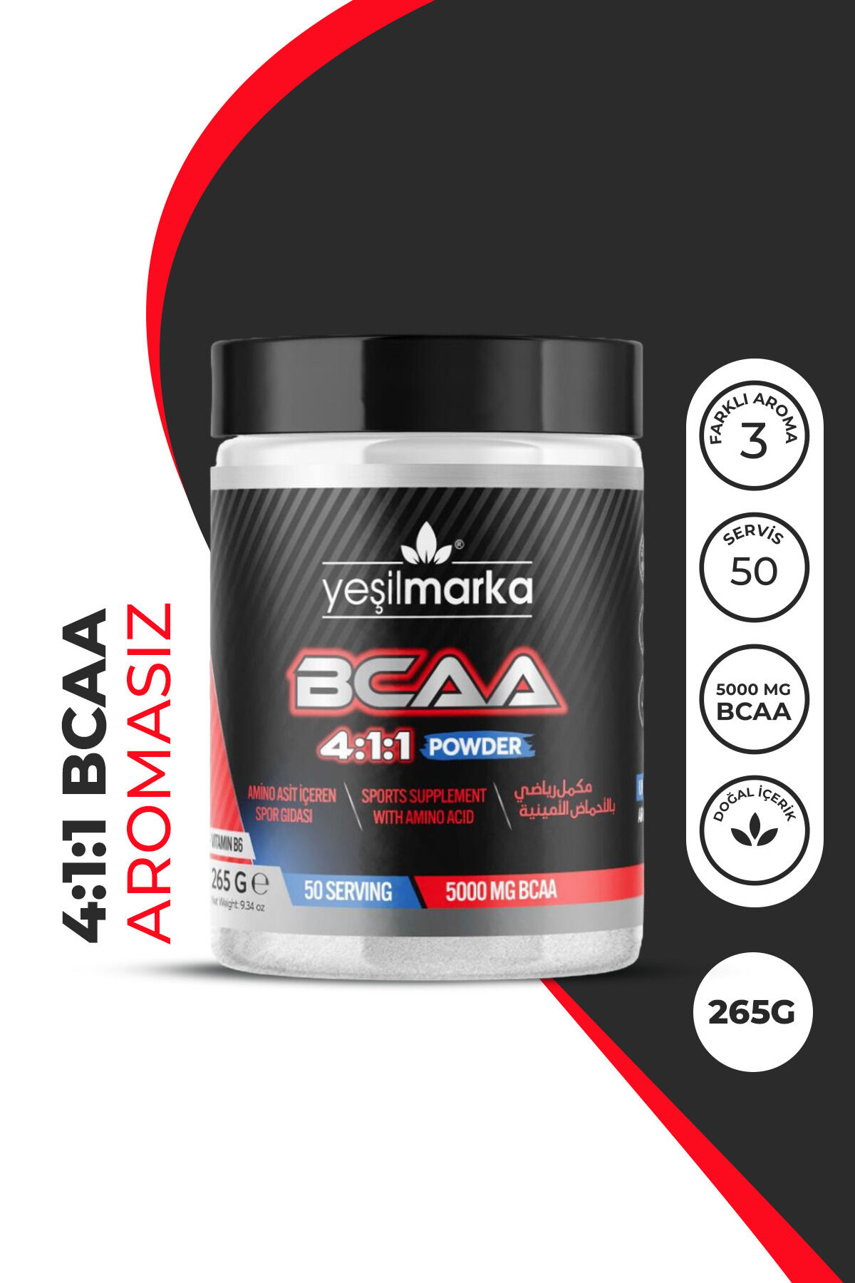 Vegan Bcaa - Aromasız Amino Asit